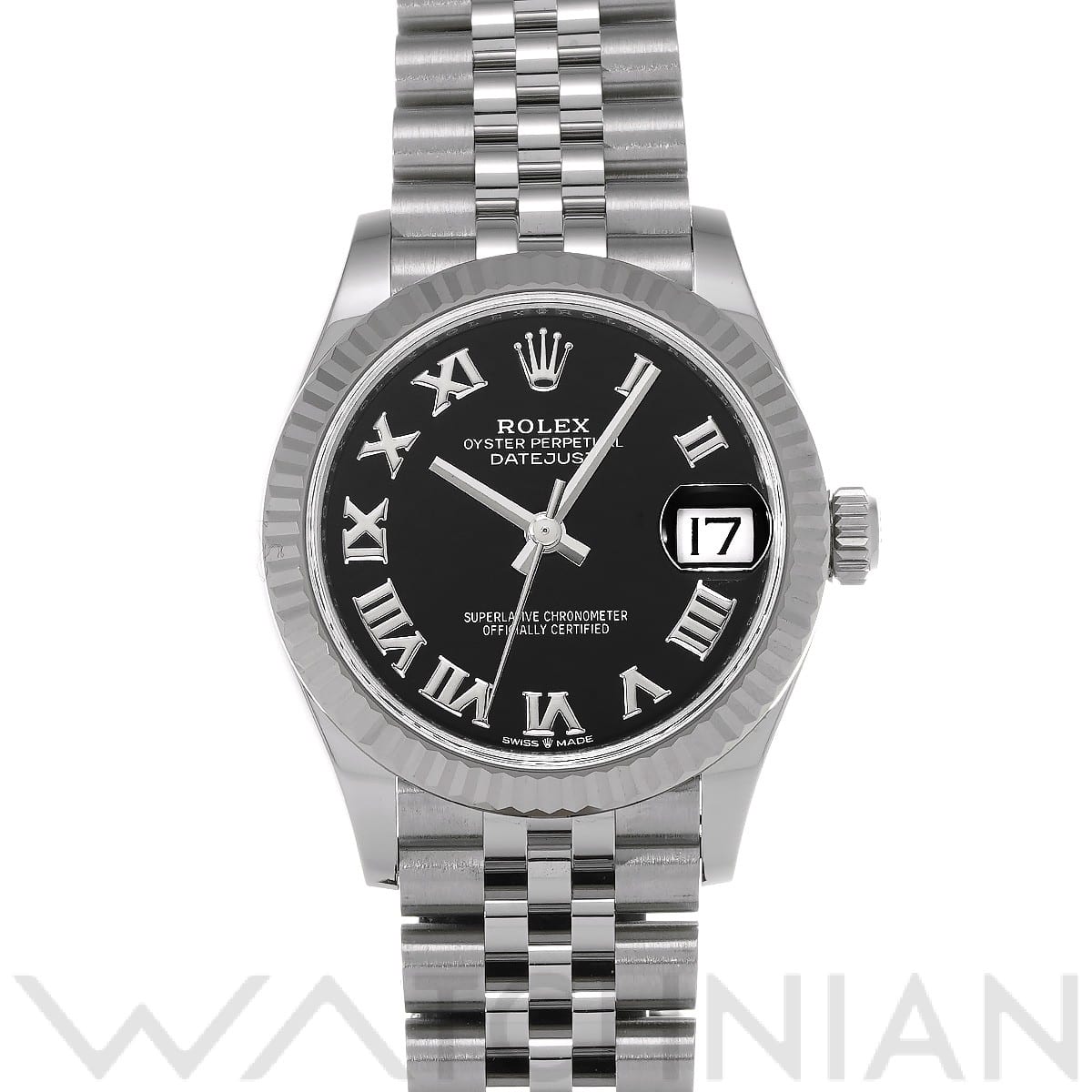 ロレックス デイトジャスト 31 278274 ブライトブラック ユニセックス 時計 【中古】【wristwatch】