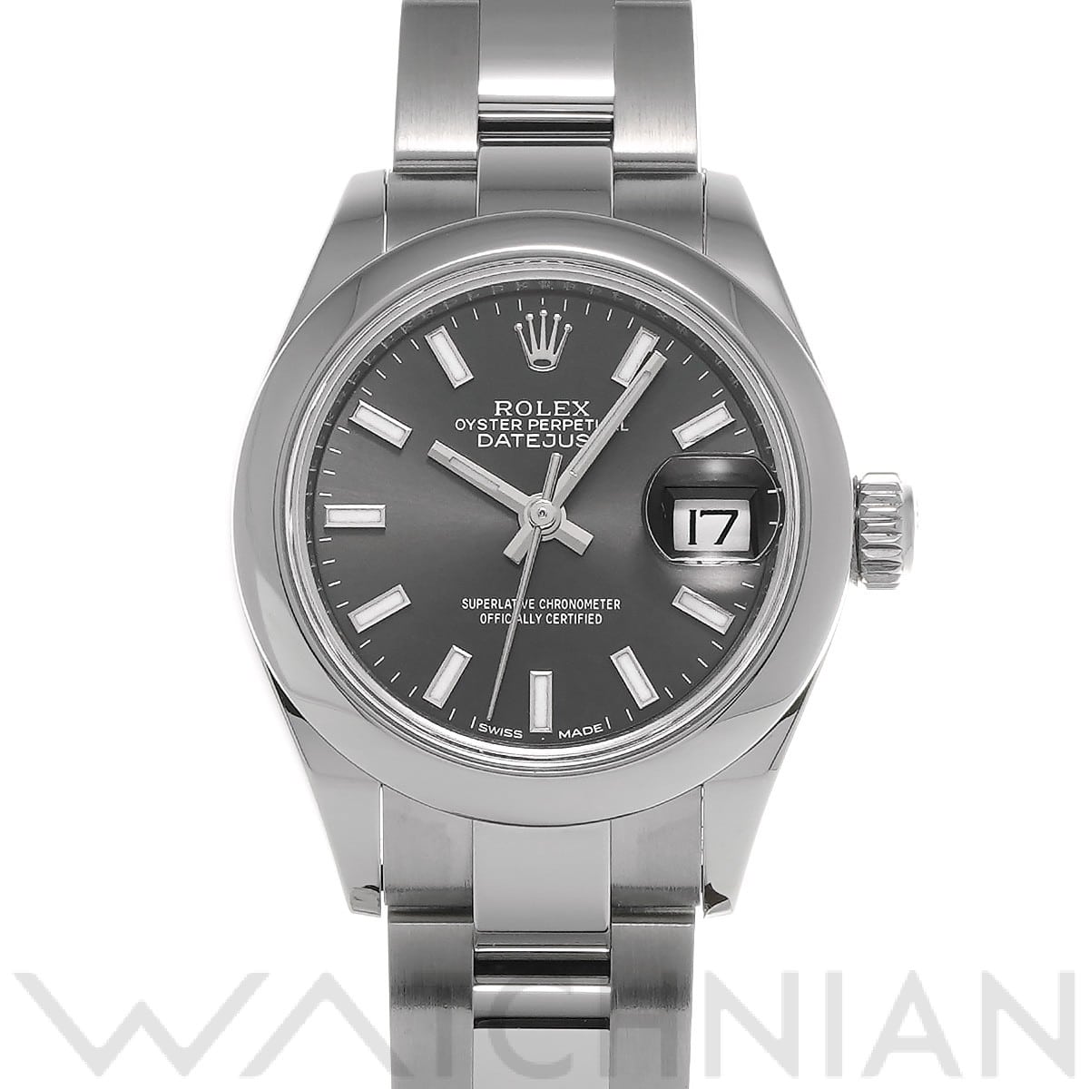 ロレックス レディ デイトジャスト 28 279160 ダークグレー レディース 時計 【中古】【wristwatch】