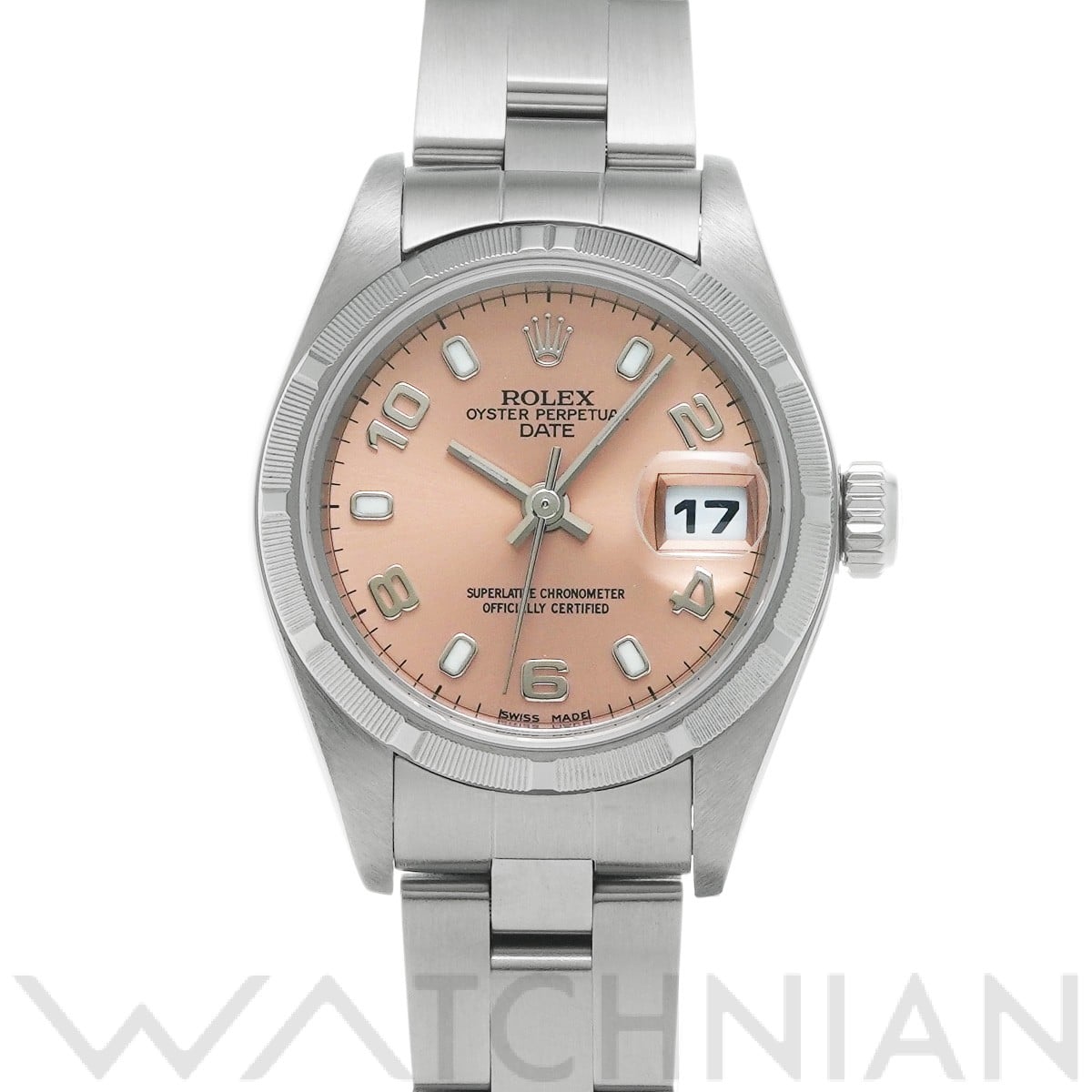 ロレックス オイスターパーペチュアル デイト 79190 ピンク レディース 時計 【中古】【wristwatch】