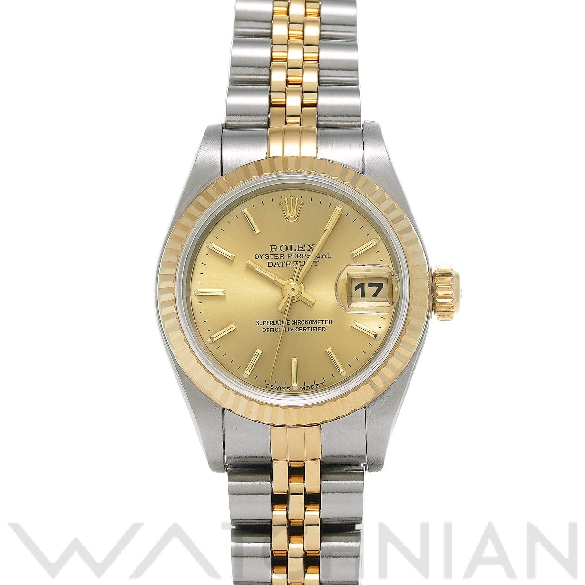 ロレックス デイトジャスト 69173 シャンパン レディース 時計 【中古】【wristwatch】