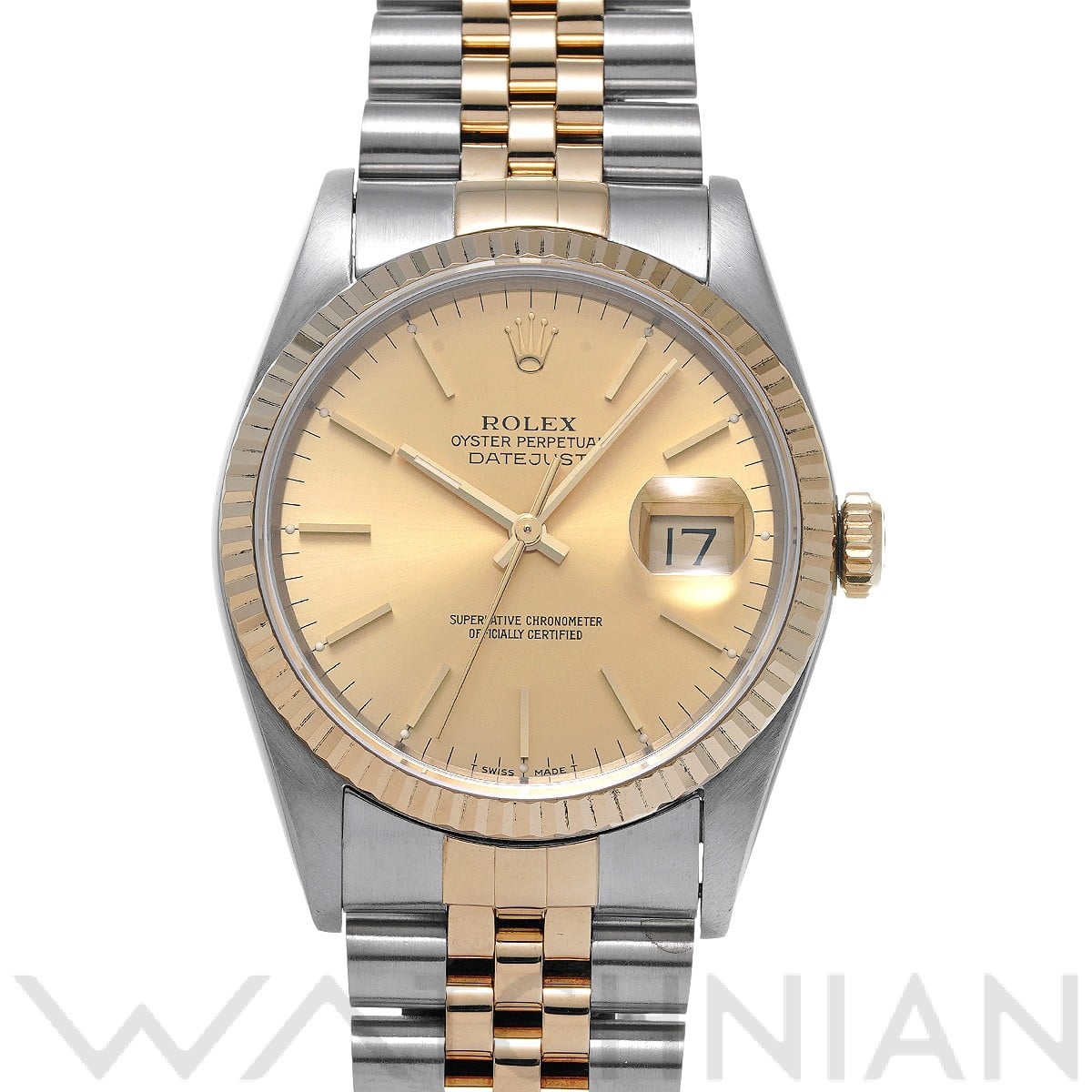 ロレックス デイトジャスト 16233 シャンパン メンズ 時計 【中古】【wristwatch】