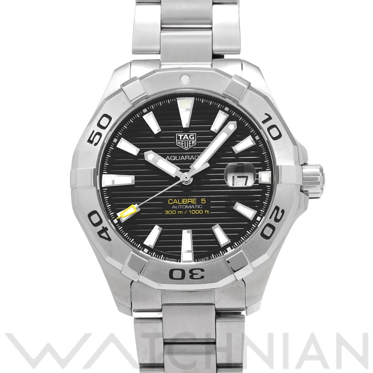 タグ ホイヤー アクアレーサー キャリバー5 WAY2010.BA0927 ブラック メンズ 時計 【中古】【wristwatch】