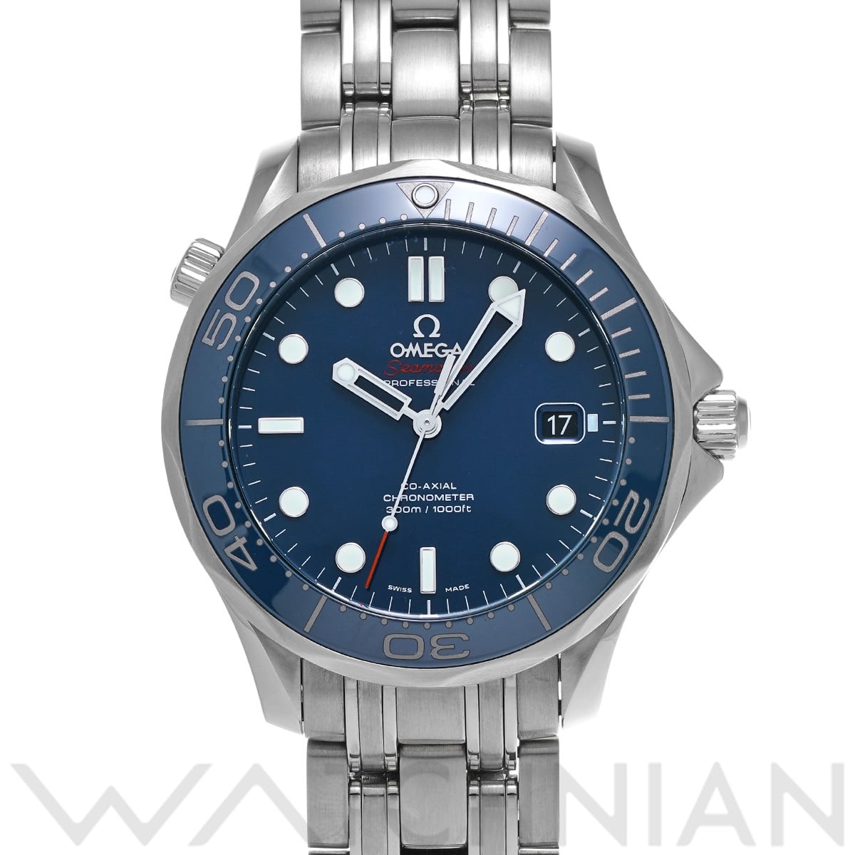 オメガ シーマスター ダイバー300 コーアクシャル 212.30.41.20.03.001 ブルー メンズ 時計 【中古】【wristwatch】