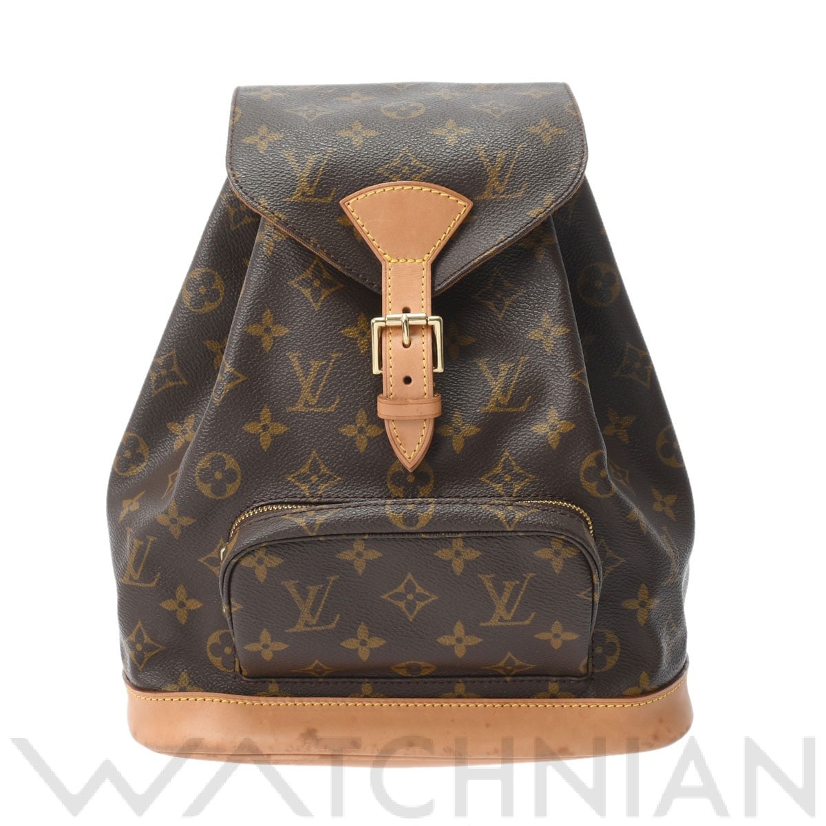 ルイ ヴィトン モノグラム モンスリ MM ブラウン M51136 モノグラムキャンバス レディース バッグ 【中古】【bag】