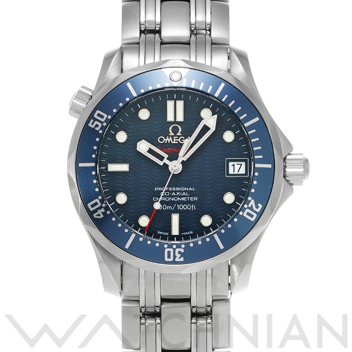 オメガ / OMEGA シーマスター ダイバー300 コーアクシャル 2222.80 ブルー メンズ 時計 【中古】【wristwatch】