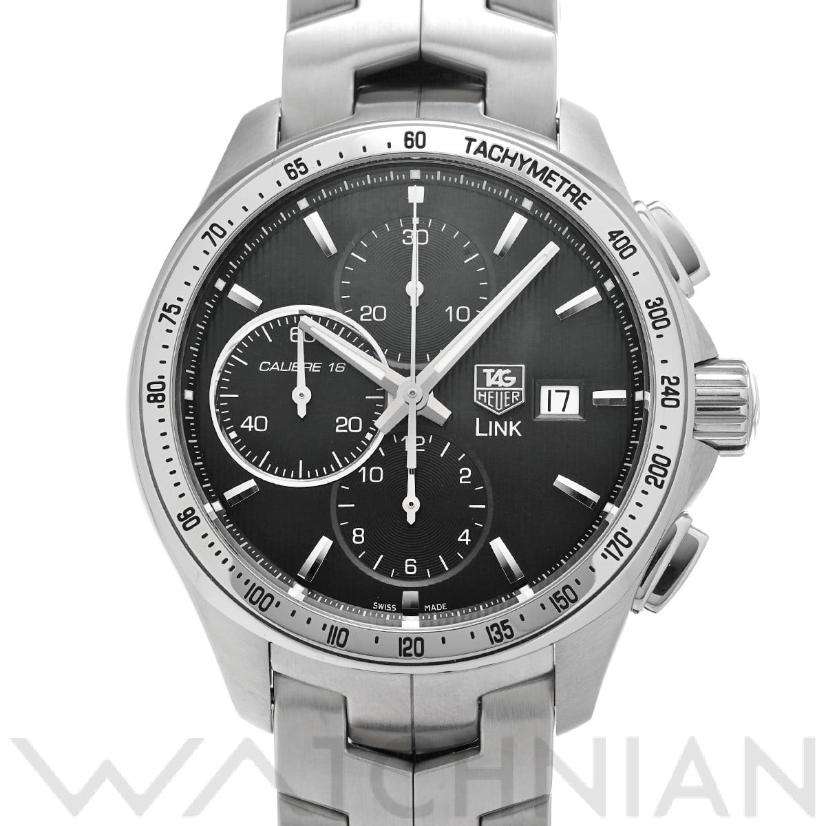 タグ ホイヤー / TAG HEUER リンク キャリバー16 クロノグラフ CAT2010.BA0952 ブラック メンズ 時計 【中古】【wristwatch】