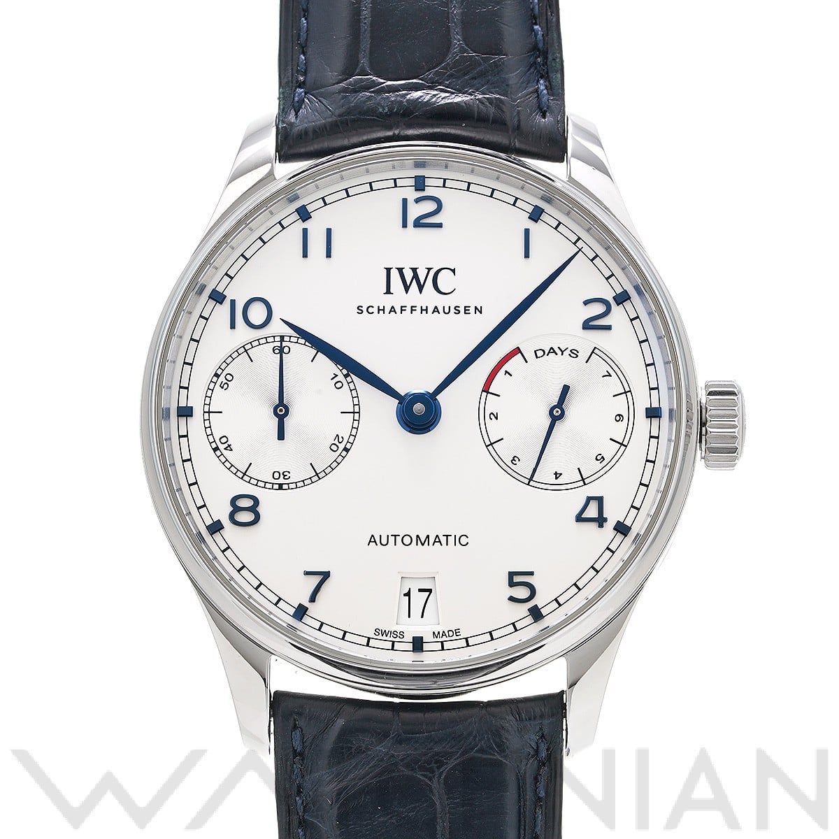IWC ポルトギーゼ オートマティック 7デイズ IW500705 シルバー メンズ 時計 【中古】【wristwatch】