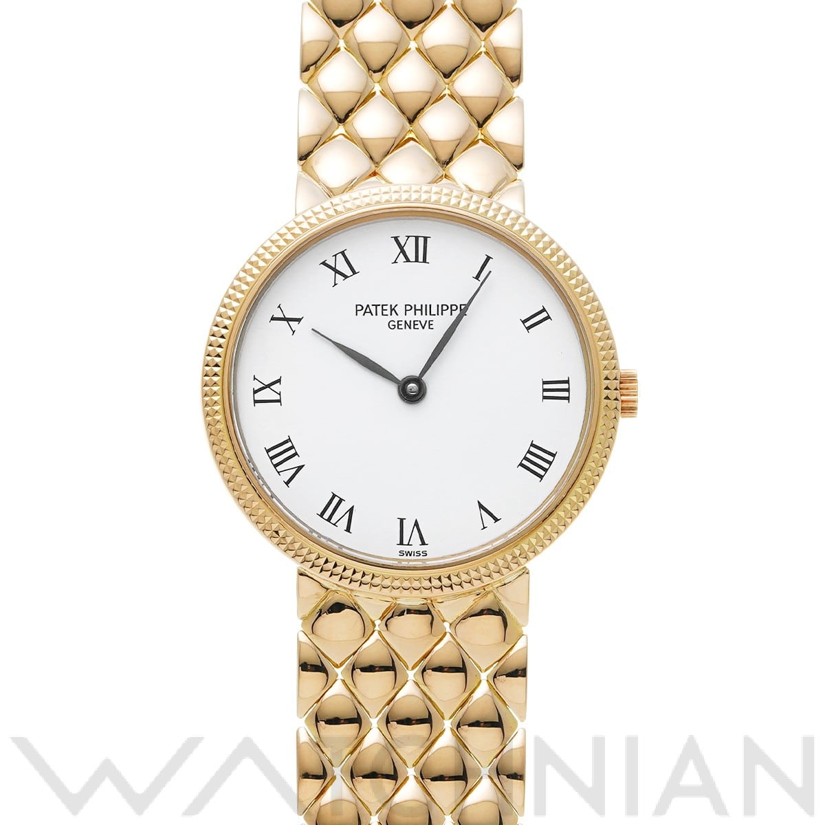 パテック フィリップ カラトラバ 4819/001 ホワイト メンズ 時計 【中古】【wristwatch】