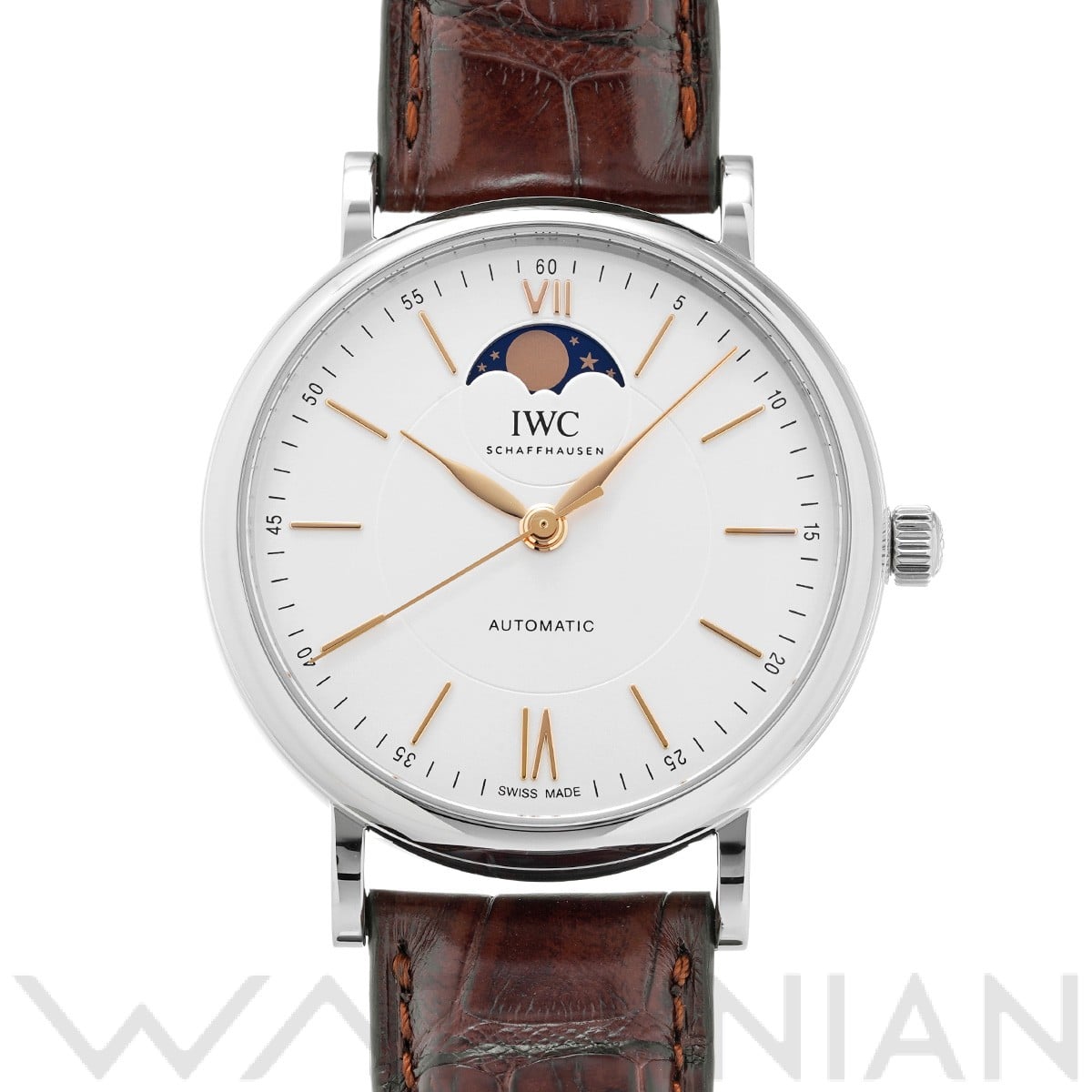IWC ポートフィノ オートマティック ムーンフェイズ IW459401 シルバー メンズ 時計 【中古】【wristwatch】