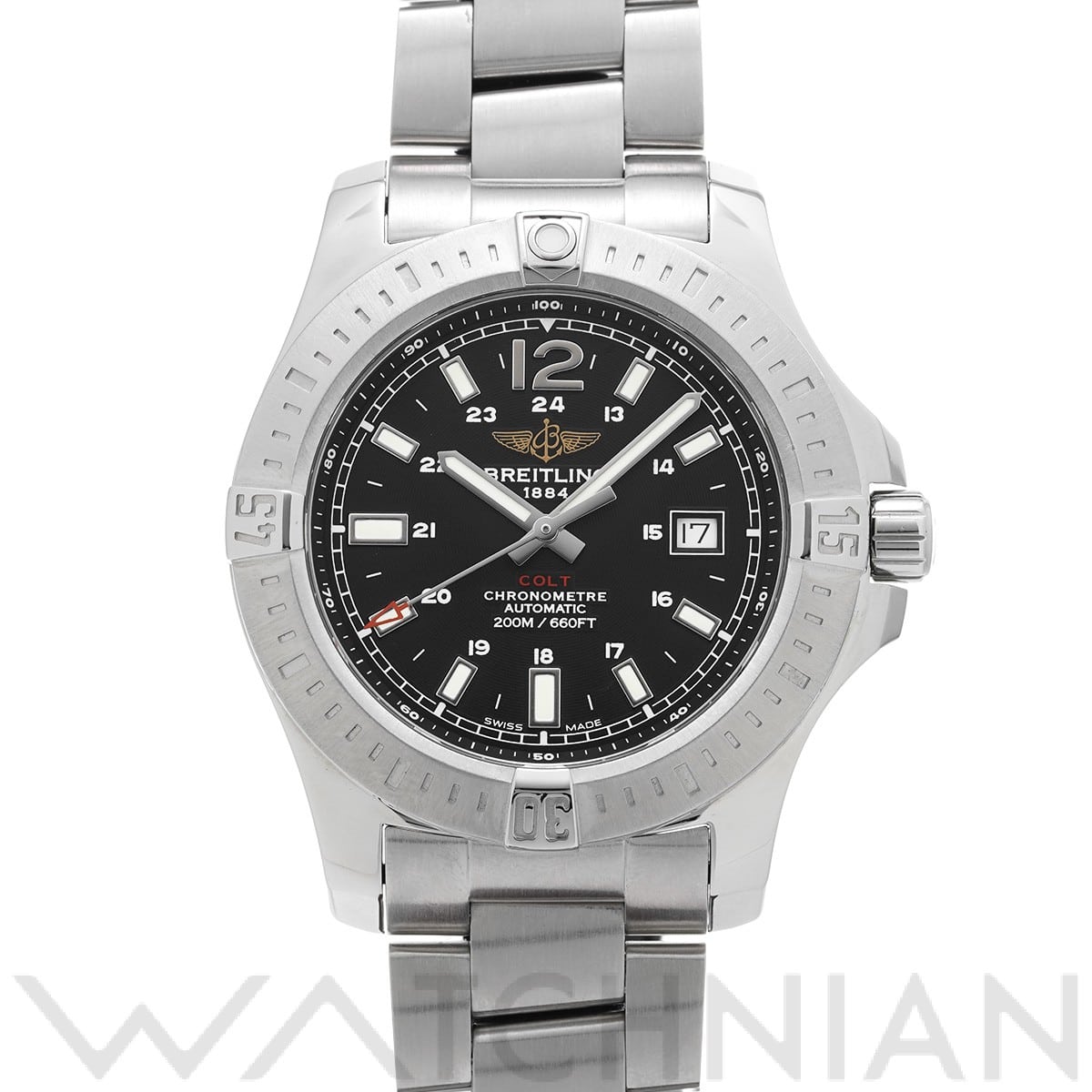 ブライトリング / BREITLING コルト オートマチック A1738811/BD44 ブラック メンズ 時計 【中古】【wristwatch】