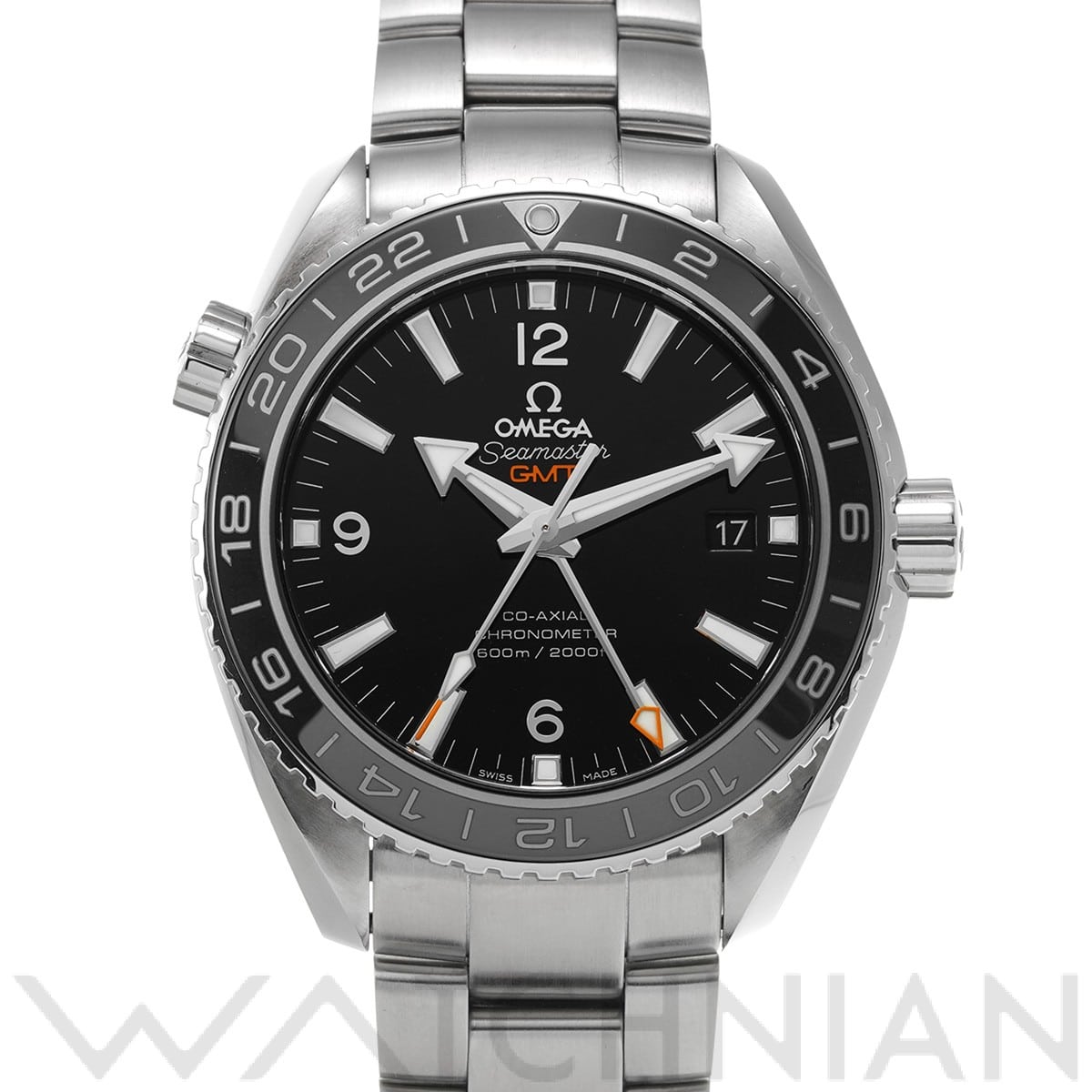 オメガ / OMEGA シーマスター プラネットオーシャン 600 コーアクシャル GMT 232.30.44.22.01.001 ブラック メンズ 時計 【中古】【wristwatch】