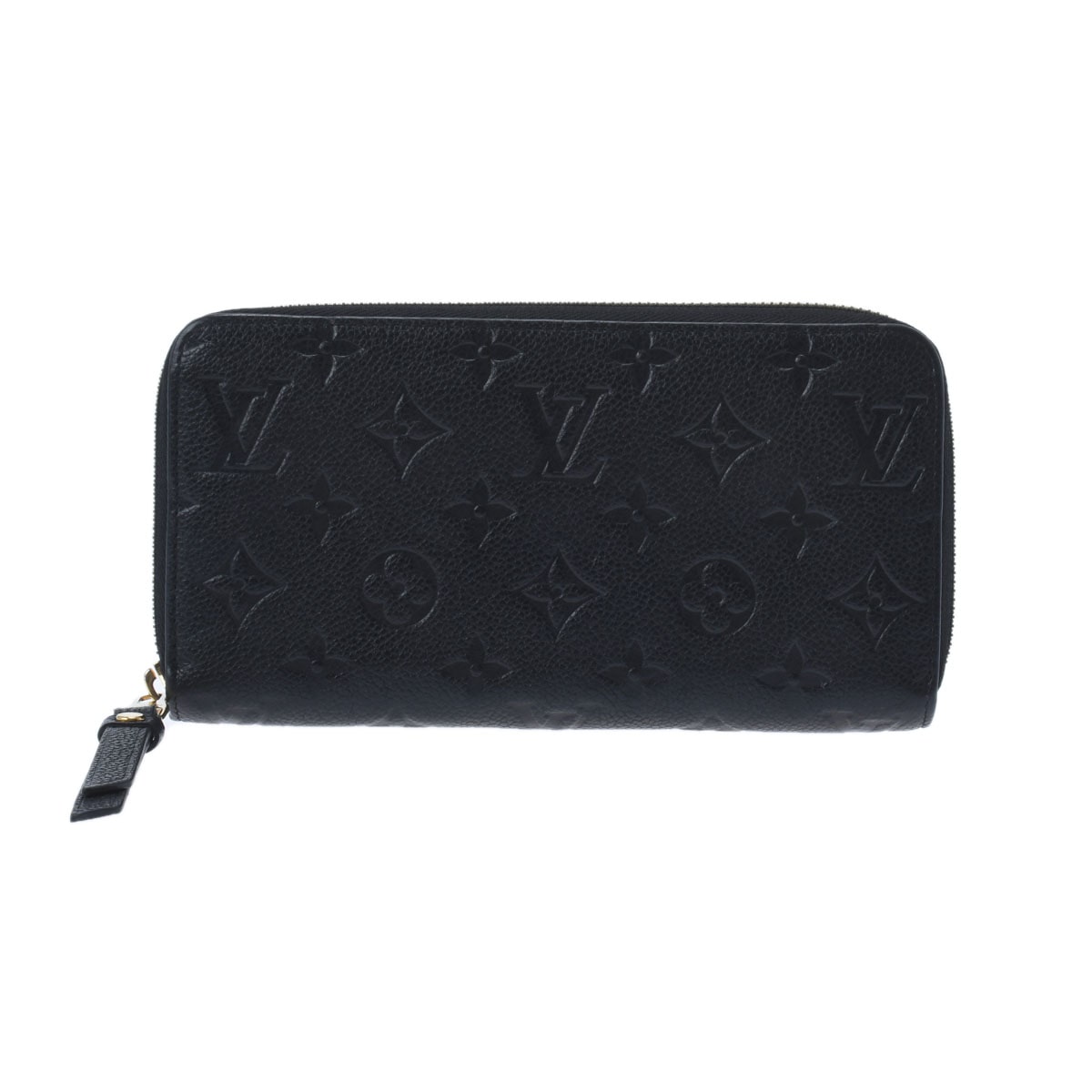 ルイ ヴィトン モノグラムアンプラント ジッピーウォレット ノワール M61864 レザー ユニセックス 財布 【中古】【purse】