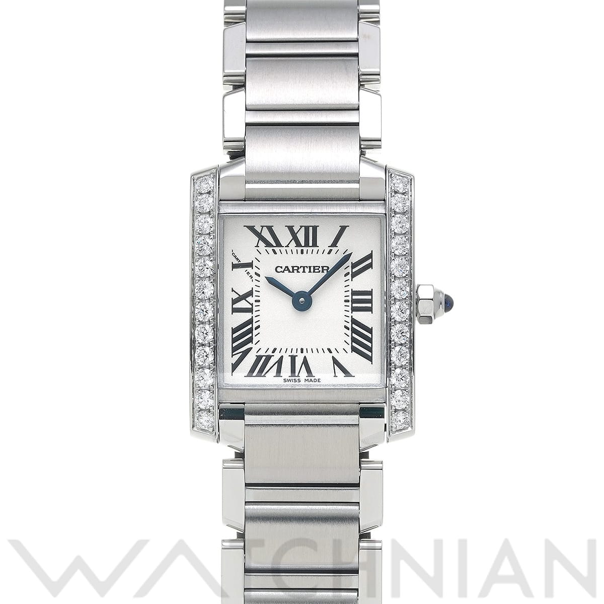 カルティエ タンク フランセーズ SM W4TA0008 シルバー レディース 時計 【中古】【wristwatch】