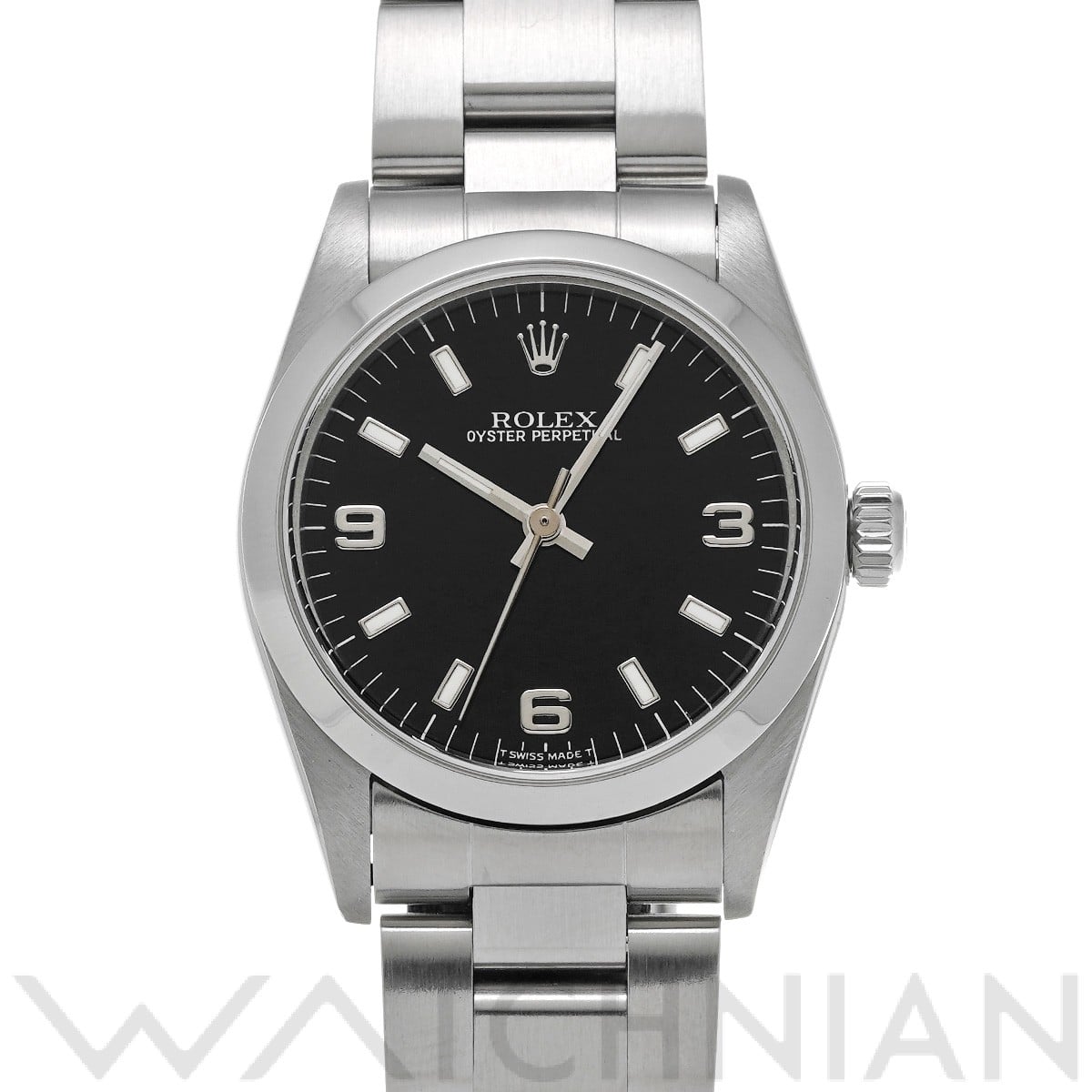 ロレックス オイスターパーペチュアル 67480 ブラック ユニセックス 時計 【中古】【wristwatch】