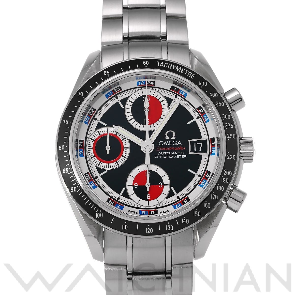 オメガ スピードマスター デイト 3210.52 ブラック/レッド メンズ 時計 【中古】【wristwatch】