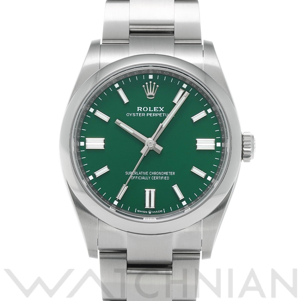 ロレックス オイスターパーペチュアル 36 126000 グリーン メンズ 時計 【中古】【wristwatch】