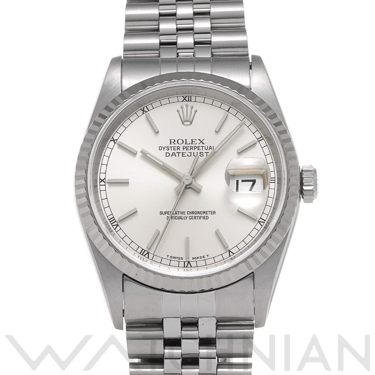 ロレックス デイトジャスト 16234 シルバー メンズ 時計 【中古】【wristwatch】