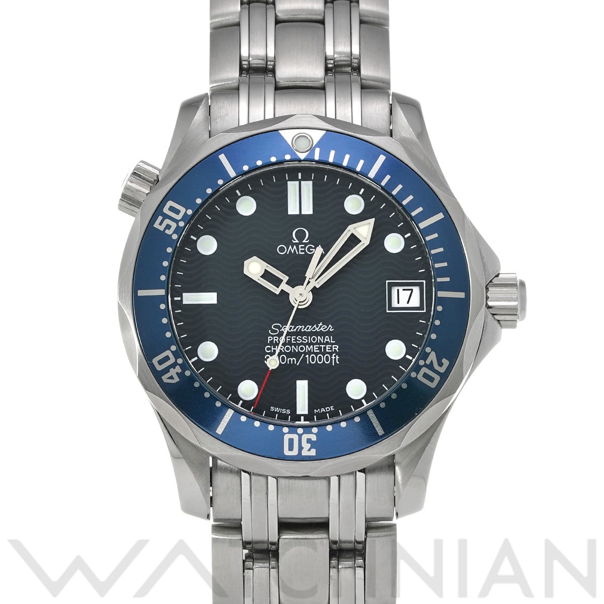 オメガ シーマスター 300 デイト 2551.80 ブルー メンズ 時計 【中古】【wristwatch】