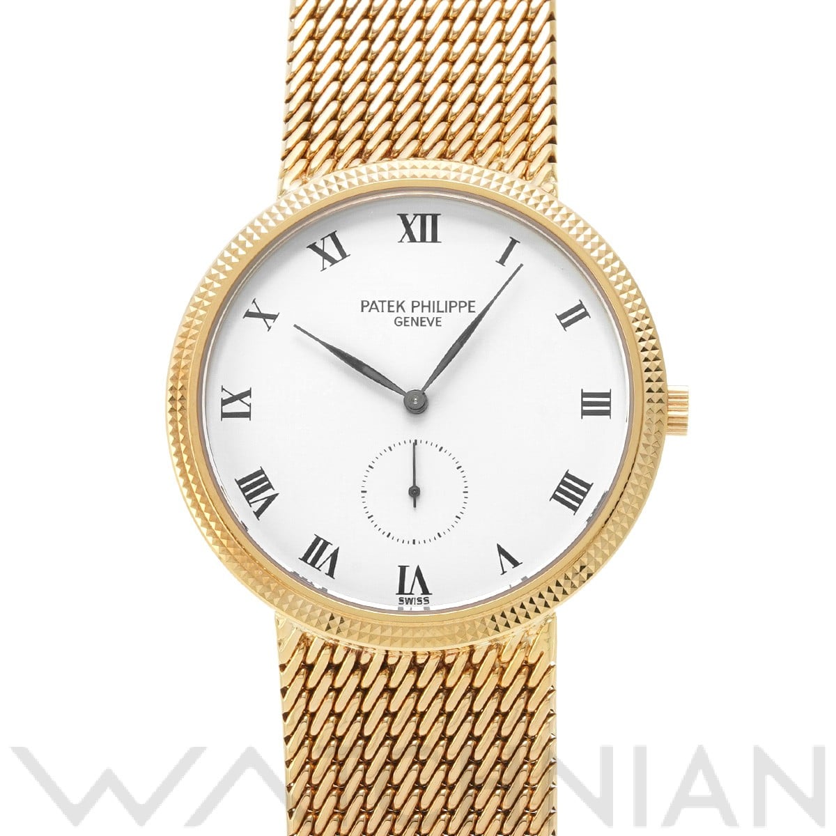 パテック フィリップ カラトラバ 3919/005 ホワイト メンズ 時計 【中古】【wristwatch】