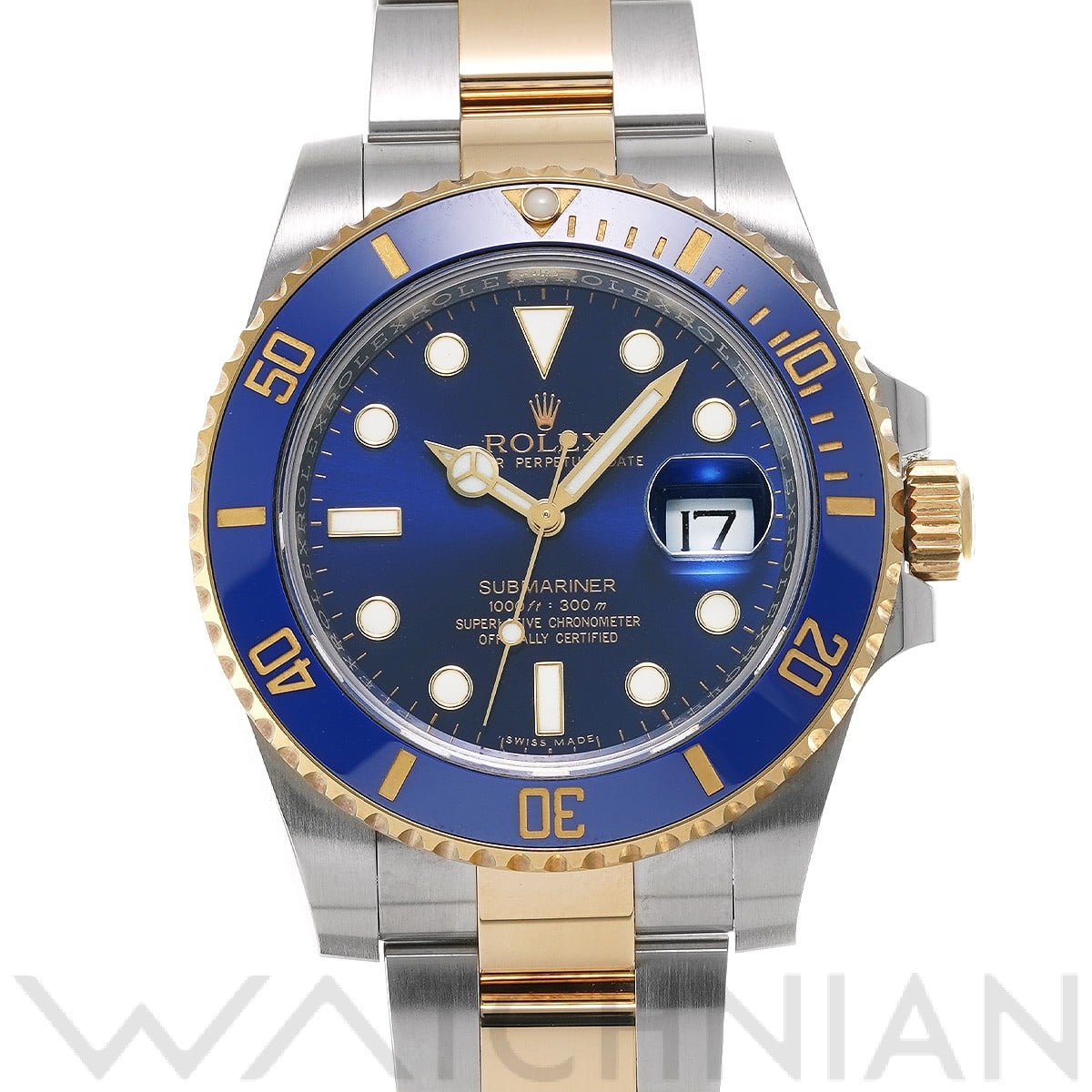 ロレックス サブマリーナ デイト 116613LB ブルー メンズ 時計 【中古】【wristwatch】