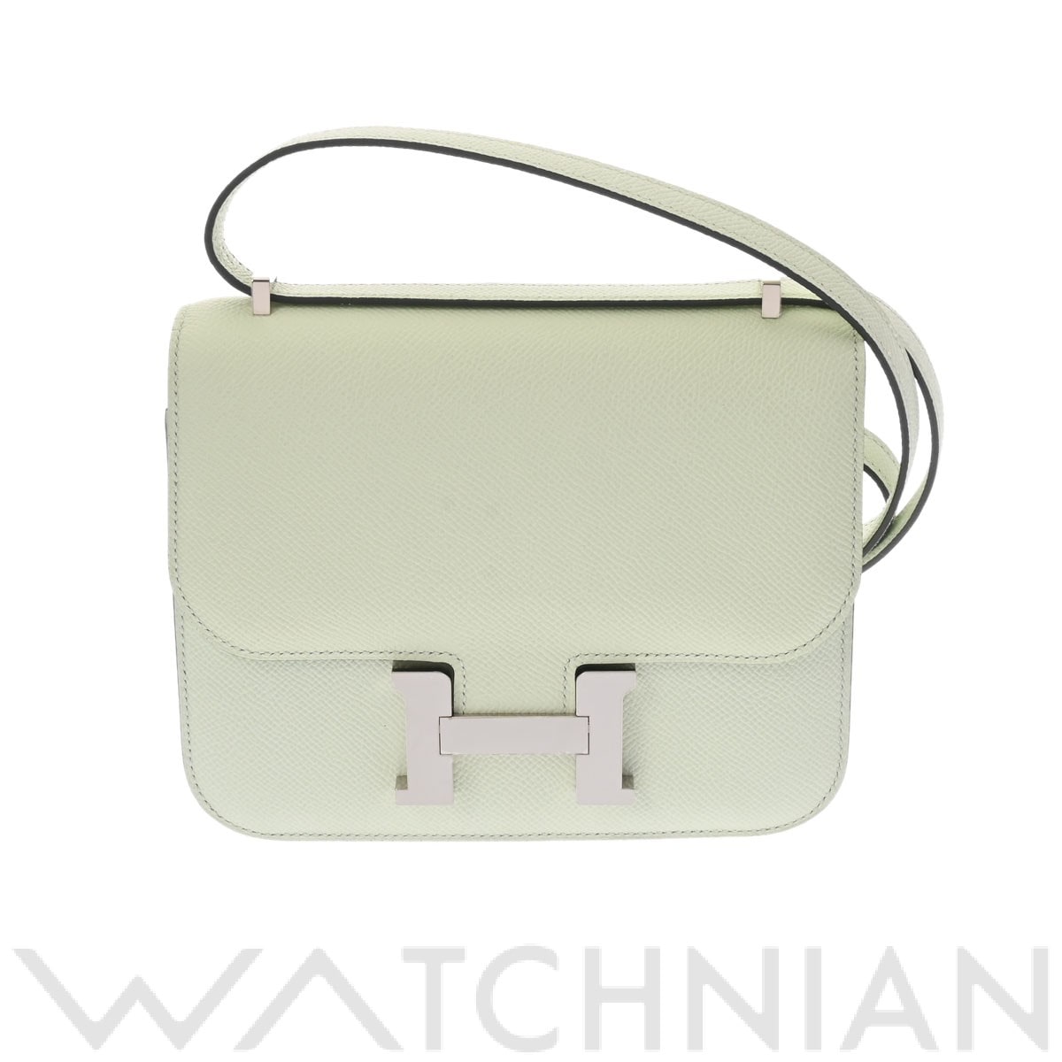 エルメス コンスタンス ミニ 18 ミロワール ヴェールフィズ/パラジウム金具 ヴォーエプソン レディース バッグ 【新品】【bag】