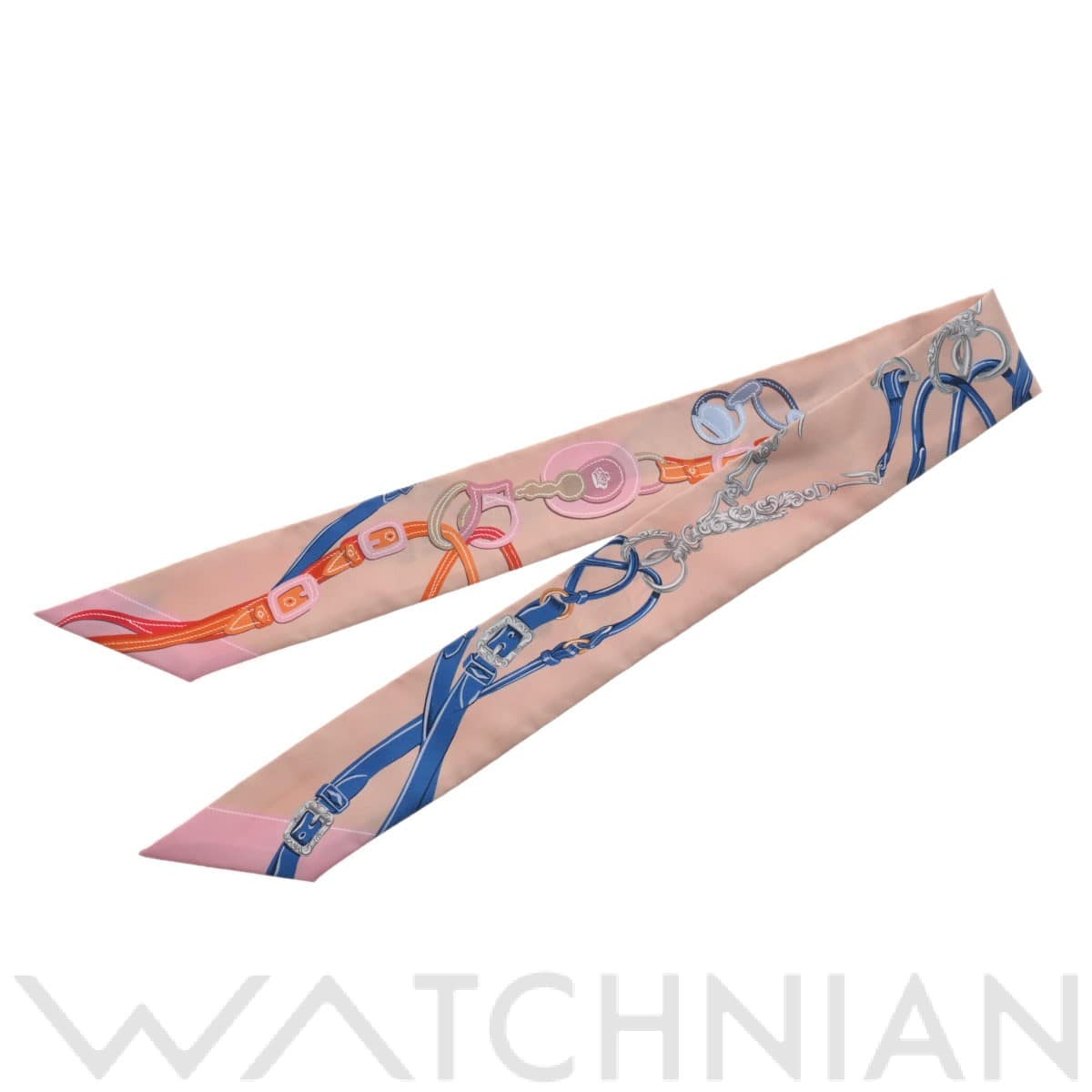 エルメス / HERMES ツイリー BRIDES DE GALA APPLIQ ピンクベージュ 063940S シルク100％ レディース 【未使用】【other】