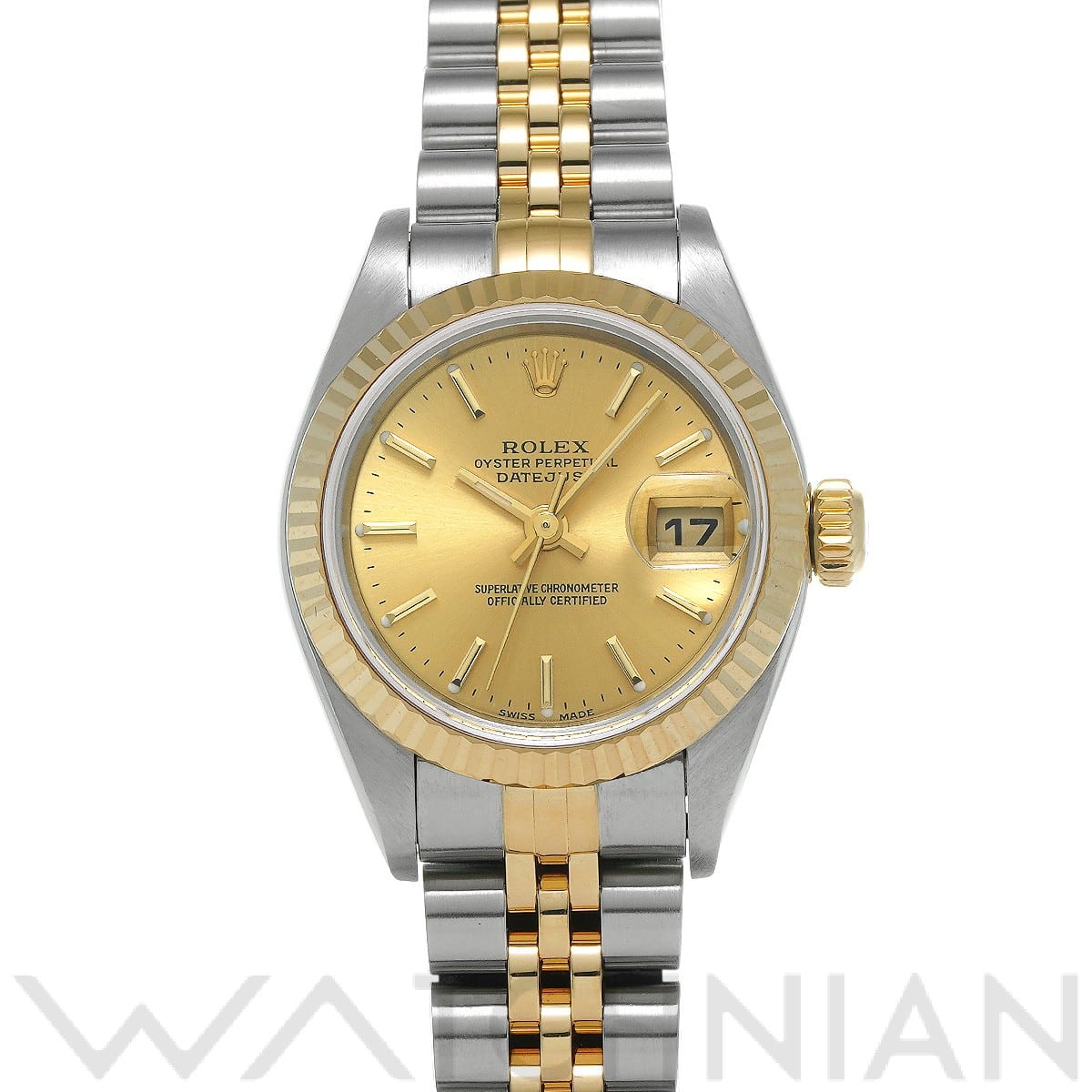 ロレックス デイトジャスト 79173 シャンパン レディース 時計 【中古】【wristwatch】