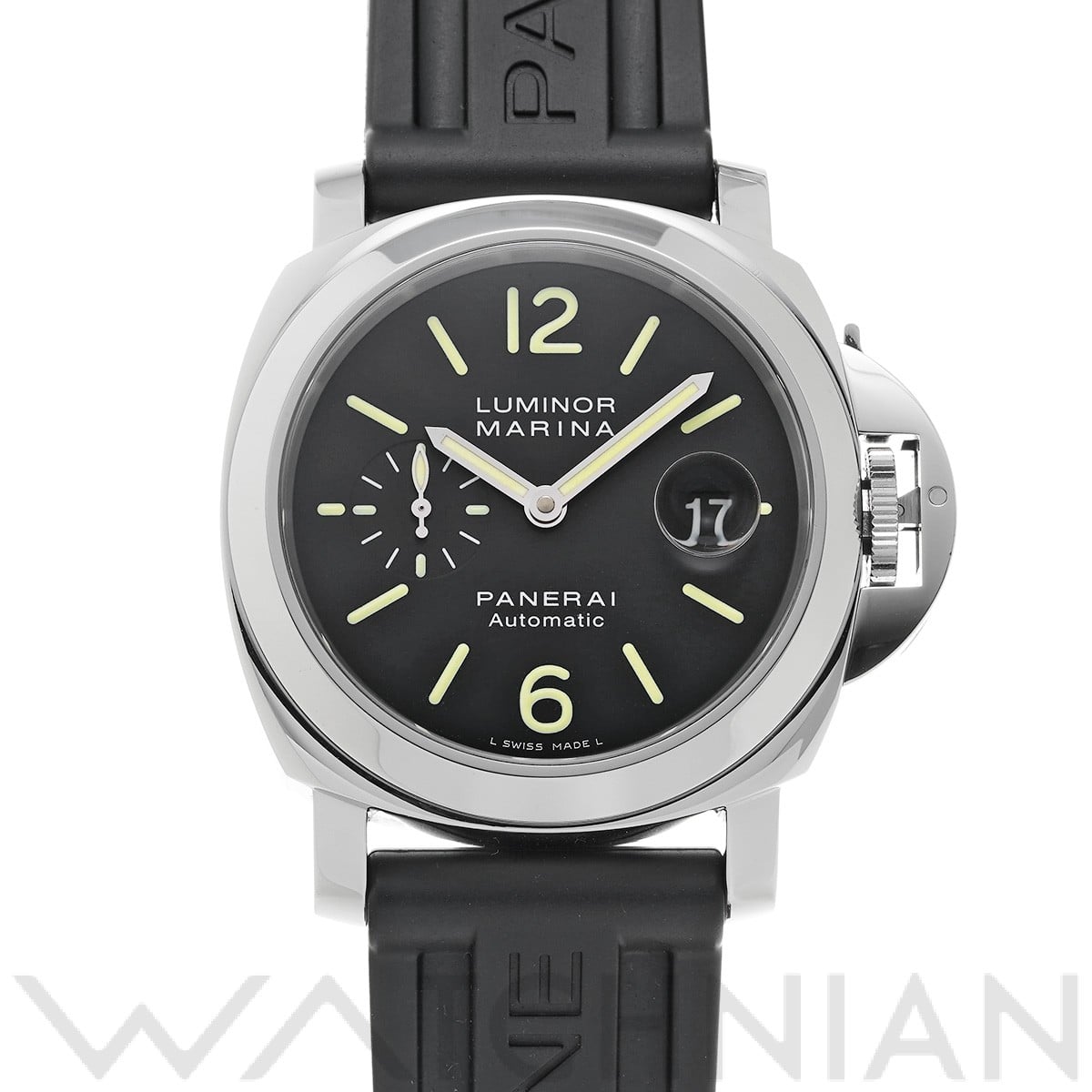 パネライ / PANERAI ルミノールマリーナ オートマティック PAM00104 ブラック メンズ 時計 【中古】【wristwatch】