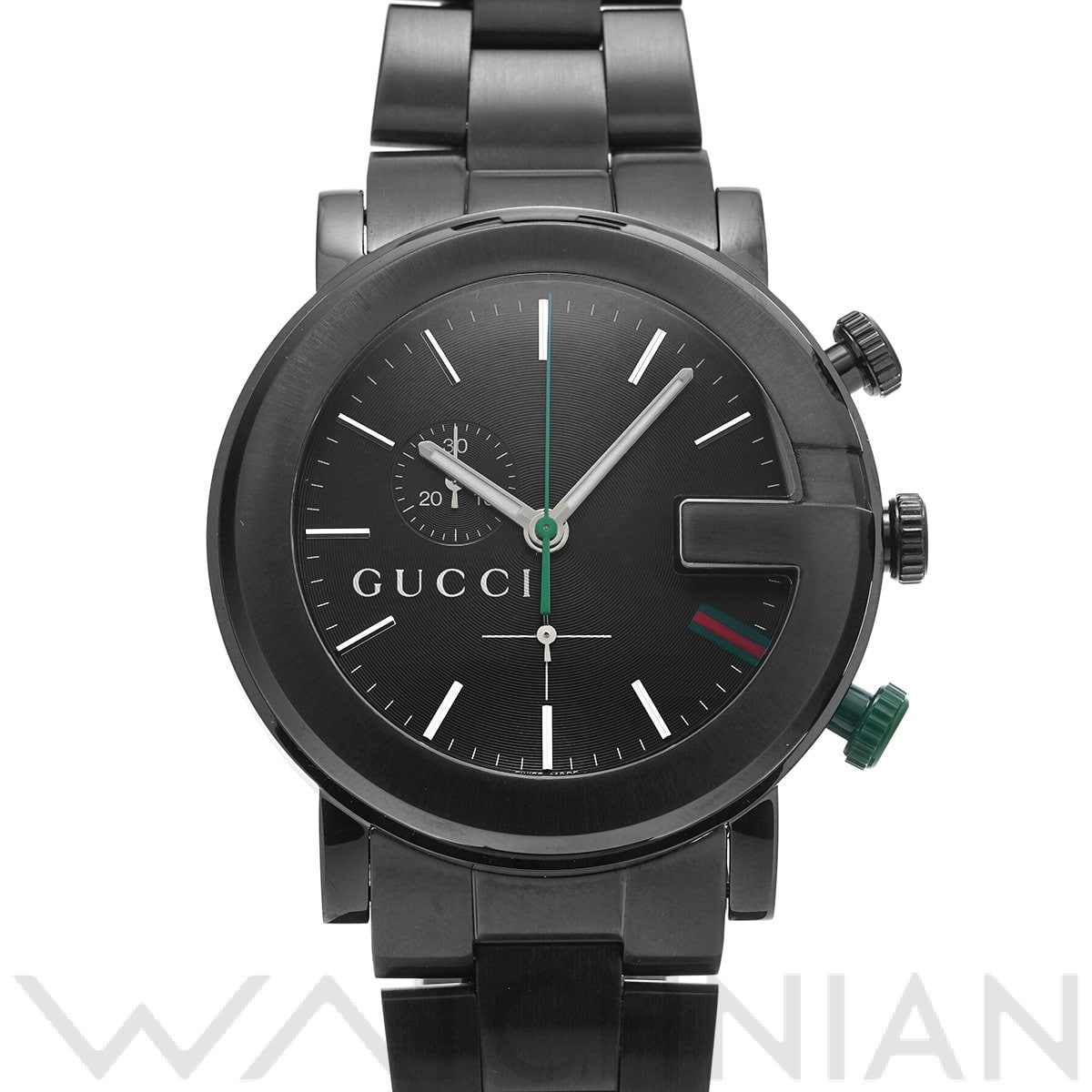 グッチ / GUCCI G-クロノ YA101331 ブラック メンズ 時計 【中古