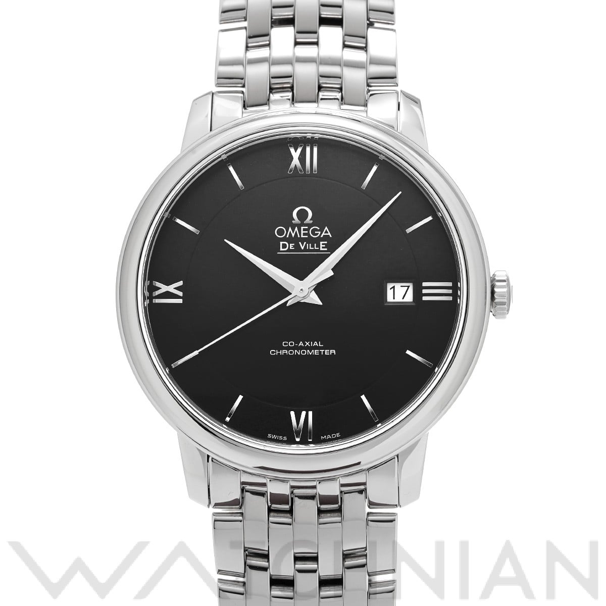 オメガ / OMEGA デ・ヴィル プレステージ コーアクシャル 424.10.40.20.01.001 ブラック メンズ 時計 【中古】【wristwatch】