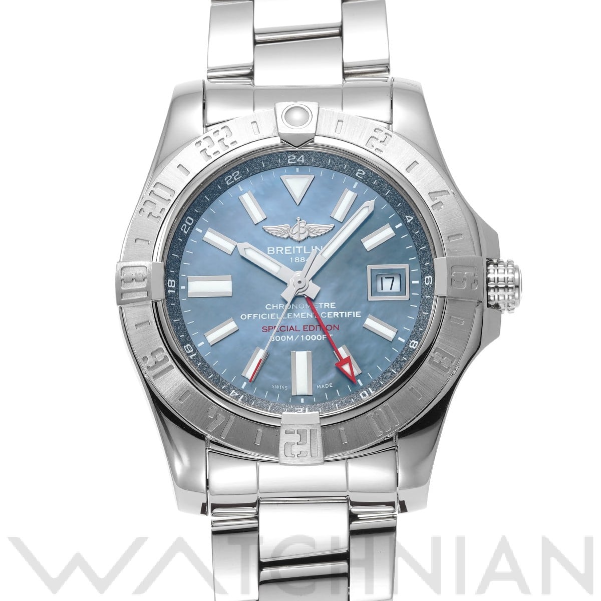 ブライトリング アベンジャーII GMT ブルーマザーオブパール A3239011/C930 ブルーシェル メンズ 時計 【中古】【wristwatch】