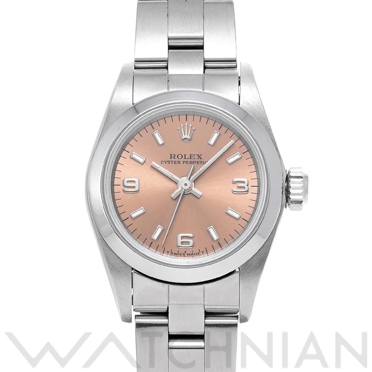 ロレックス オイスターパーペチュアル 67180 ピンク レディース 時計 【中古】【wristwatch】