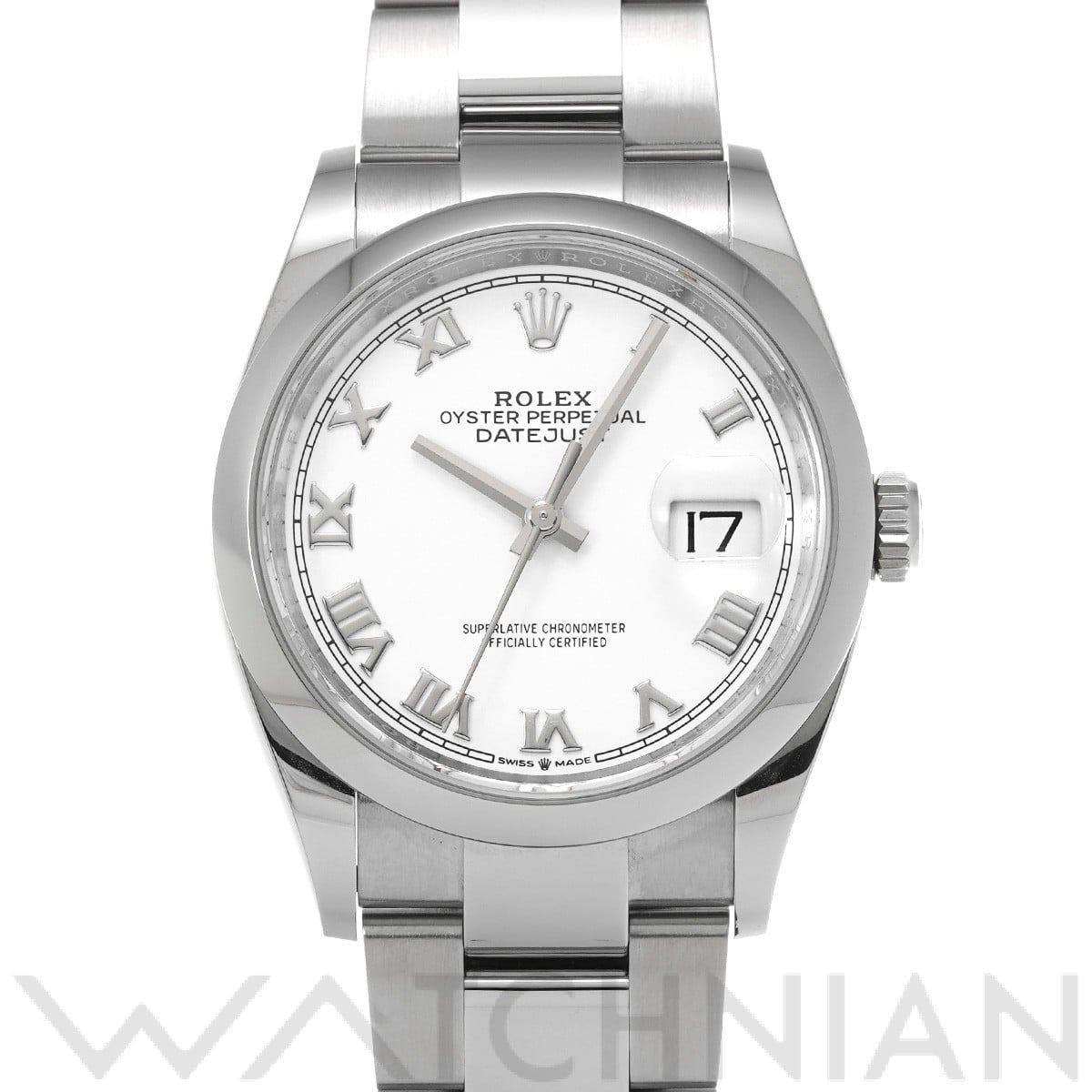 ロレックス デイトジャスト 36 126200 ホワイト メンズ 時計 【中古】【wristwatch】