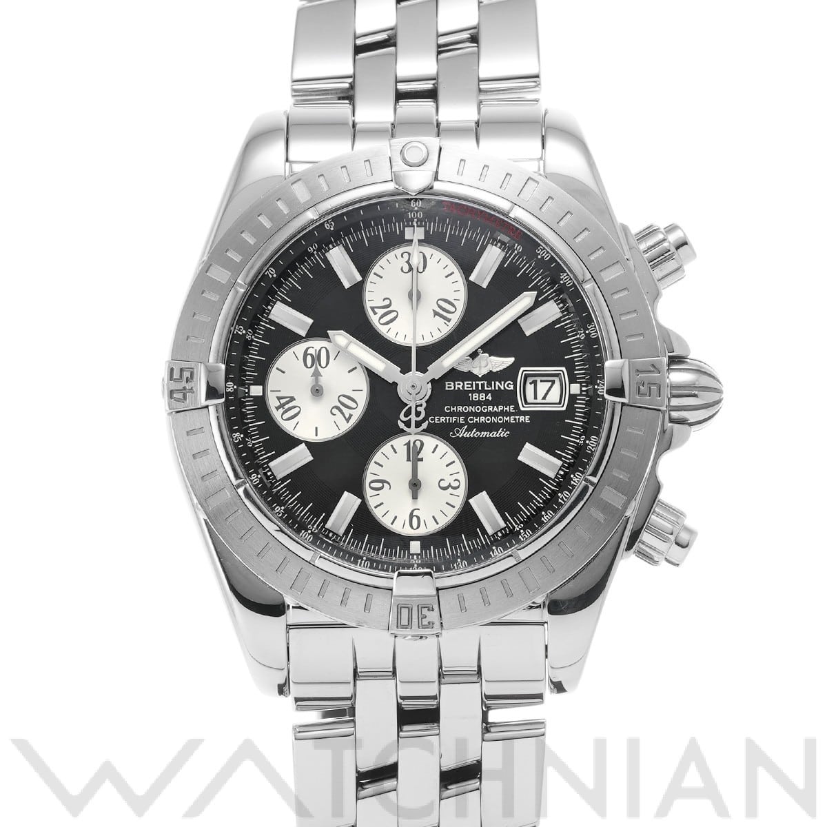 ブライトリング / BREITLING クロノマット エボリューション A156B19PA ブラック/シルバー メンズ 時計 【中古】【wristwatch】