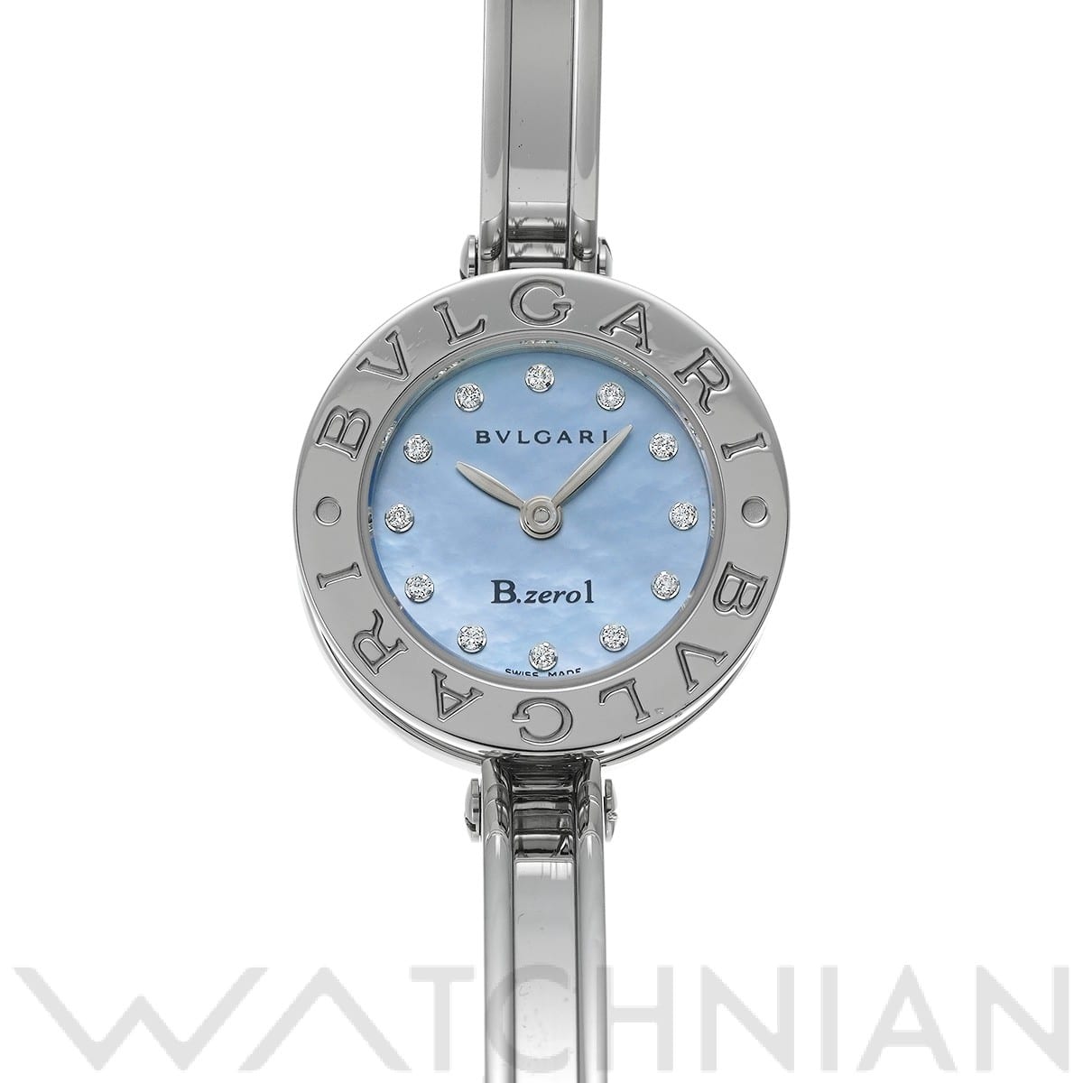 ブルガリ / BVLGARI ビーゼロワン BZ22BSS/12.S ブルーシェル/ダイヤモンド レディース 時計 【中古】【wristwatch】