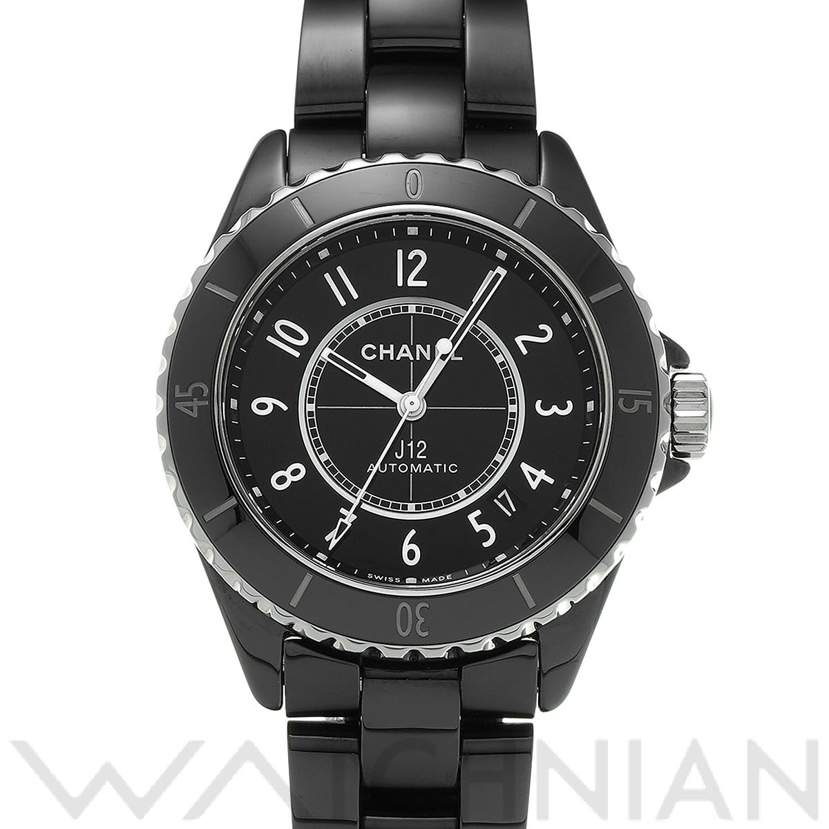 シャネル / CHANEL J12 キャリバー12.1 38MM H5697 ブラックラッカー メンズ 時計 【中古】【wristwatch】