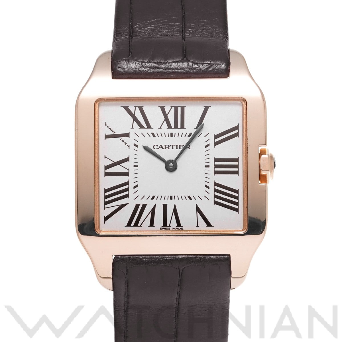 カルティエ サントス デュモン SM W2009251 シルバー レディース 時計 【中古】【wristwatch】