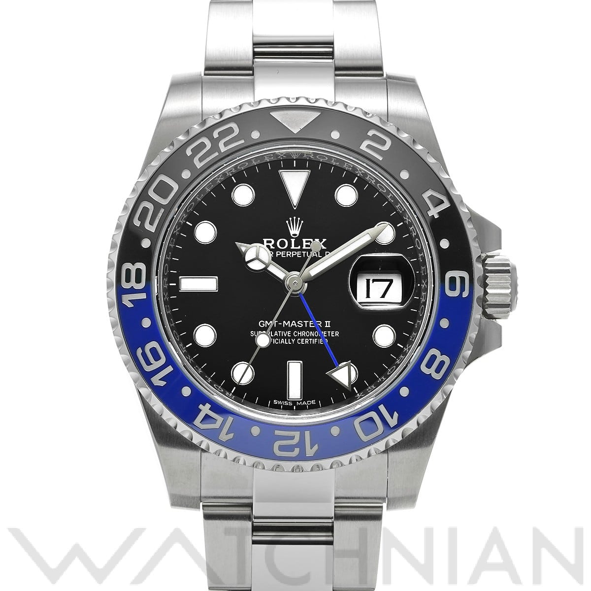 ロレックス GMTマスターII 116710BLNR ブラック メンズ 時計 【中古】【wristwatch】