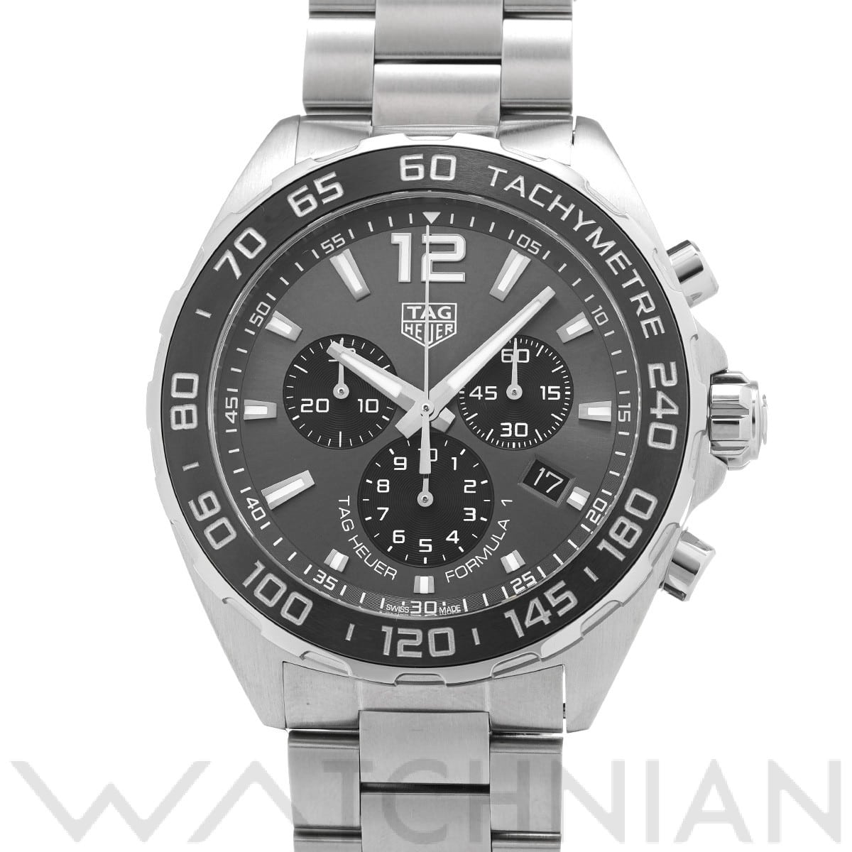 タグ ホイヤー フォーミュラ1 クォーツ クロノグラフ CAZ1011.BA0842 グレー/ブラック メンズ 時計 【中古】【wristwatch】