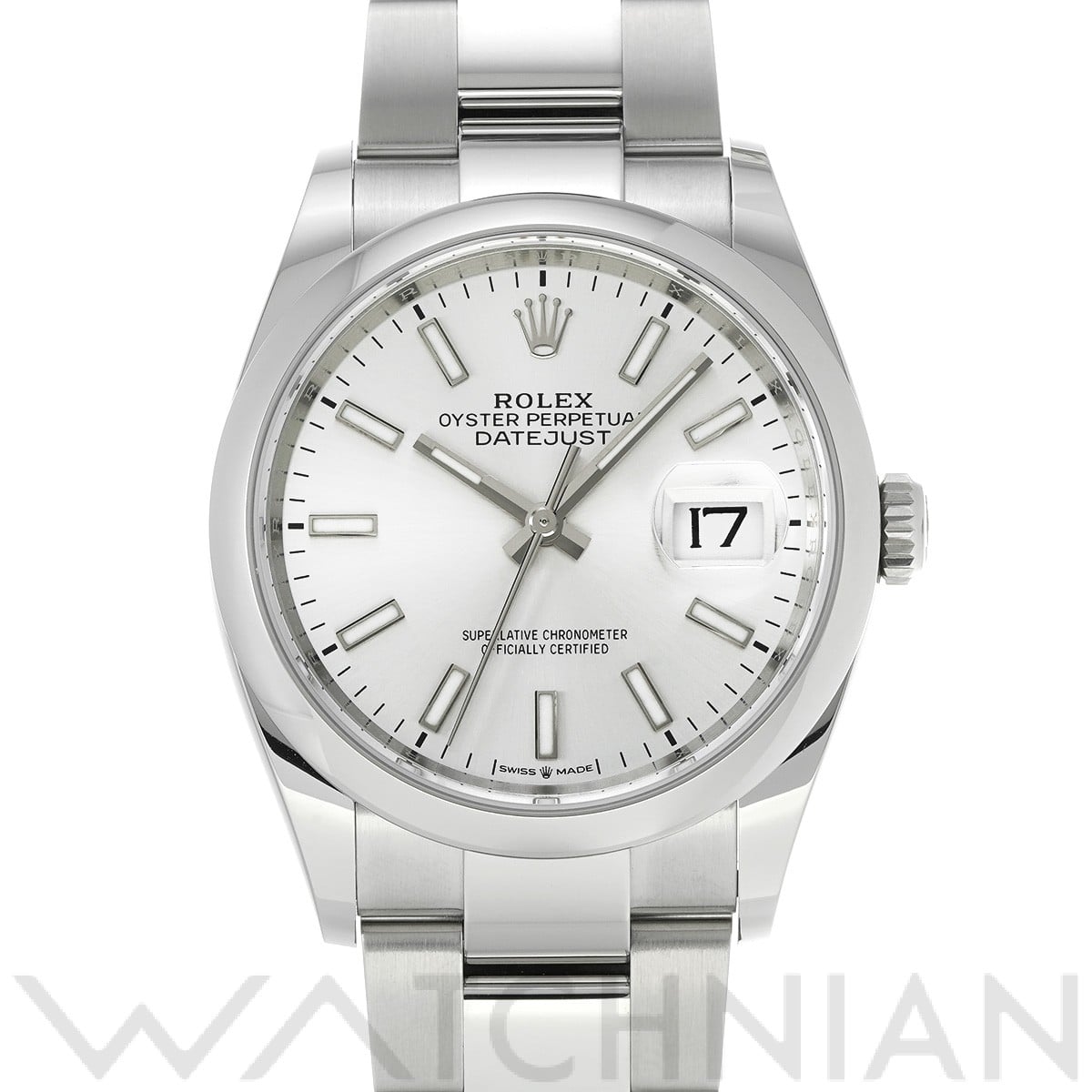 ロレックス デイトジャスト 36 126200 シルバー メンズ 時計 【中古】【wristwatch】