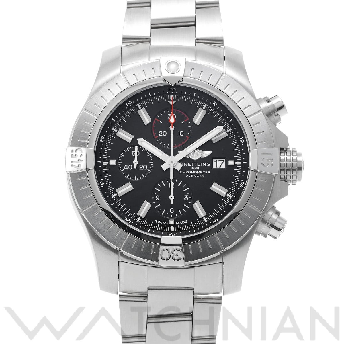 ブライトリング / BREITLING スーパーアベンジャー クロノグラフ 48 A13375101B1A1 ブラック メンズ 時計 【中古】【wristwatch】