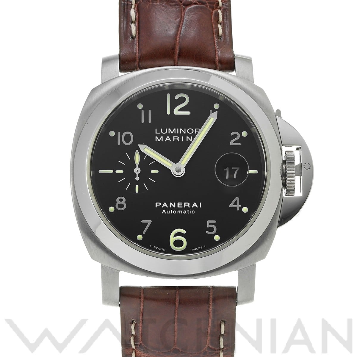 パネライ / PANERAI ルミノールマリーナ オートマティック PAM00164 ブラック メンズ 時計 【中古】【wristwatch】