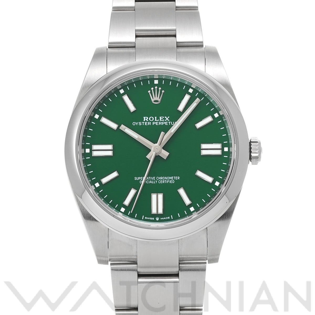 ロレックス オイスターパーペチュアル 41 124300 グリーン メンズ 時計 【中古】【wristwatch】