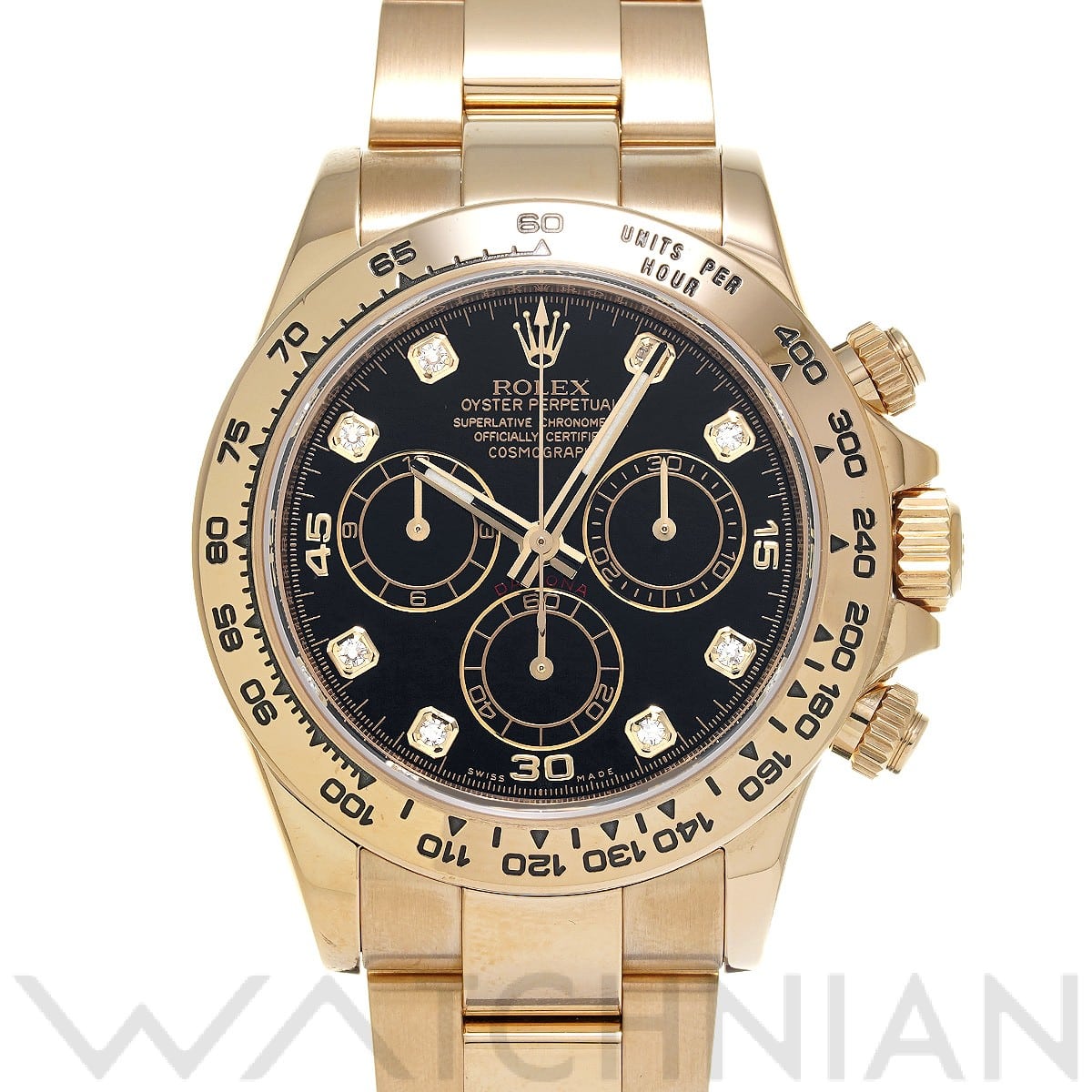 ロレックス コスモグラフ デイトナ 116508G ブラック/ダイヤモンド メンズ 時計 【中古】【wristwatch】