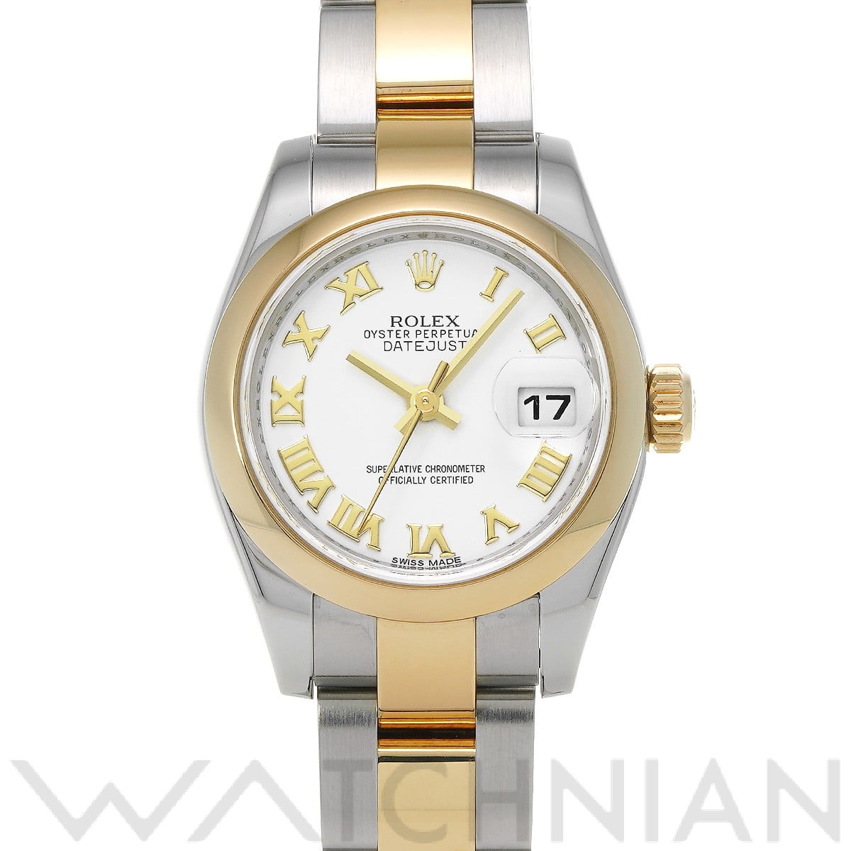 ロレックス レディ デイトジャスト 26 179163 ホワイト レディース 時計 【中古】【wristwatch】