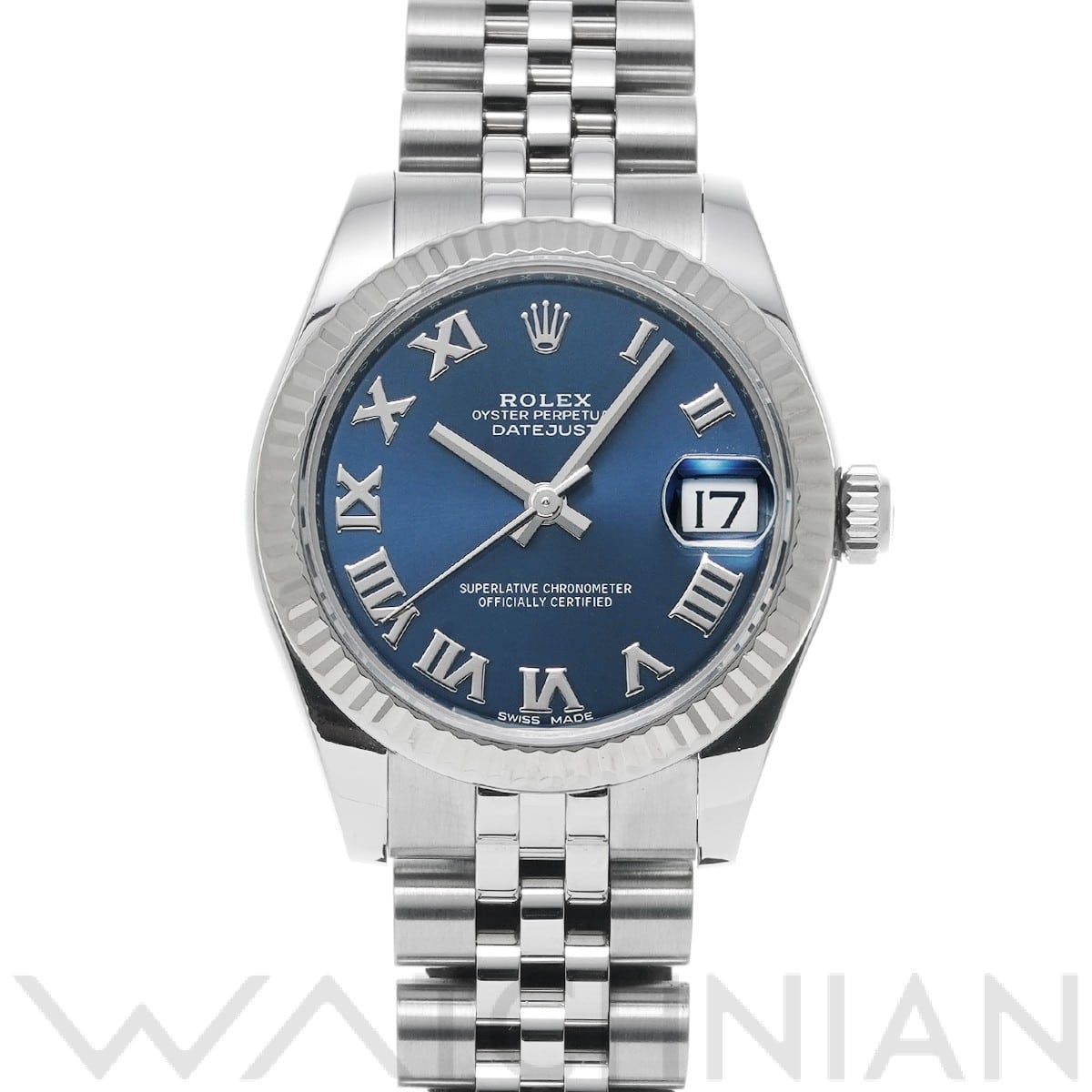 ロレックス デイトジャスト 31 178274 ブルー ユニセックス 時計 【中古】【wristwatch】