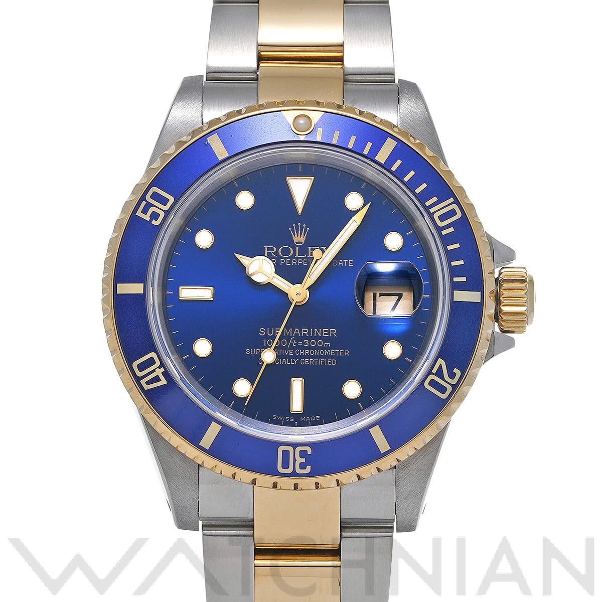 ロレックス サブマリーナ デイト 16613 ブルー メンズ 時計 【中古】【wristwatch】