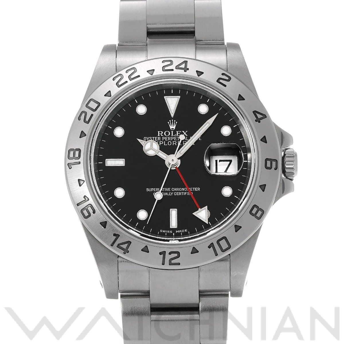 ロレックス エクスプローラーII 16570 ブラック メンズ 時計 【中古】【wristwatch】