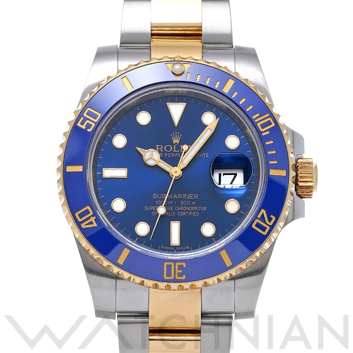 ロレックス サブマリーナ デイト 116613LB ブルー メンズ 時計 【中古】【wristwatch】