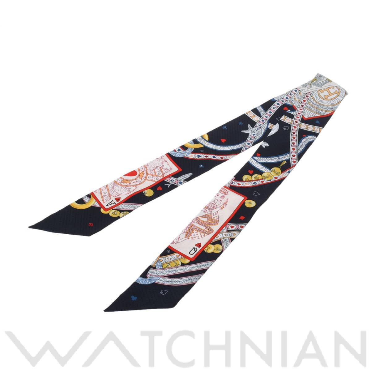 エルメス / HERMES ツイリー DAME DE COUER ノワール/ルージュ/オール 063959S シルク100％ レディース 【新品】【other】